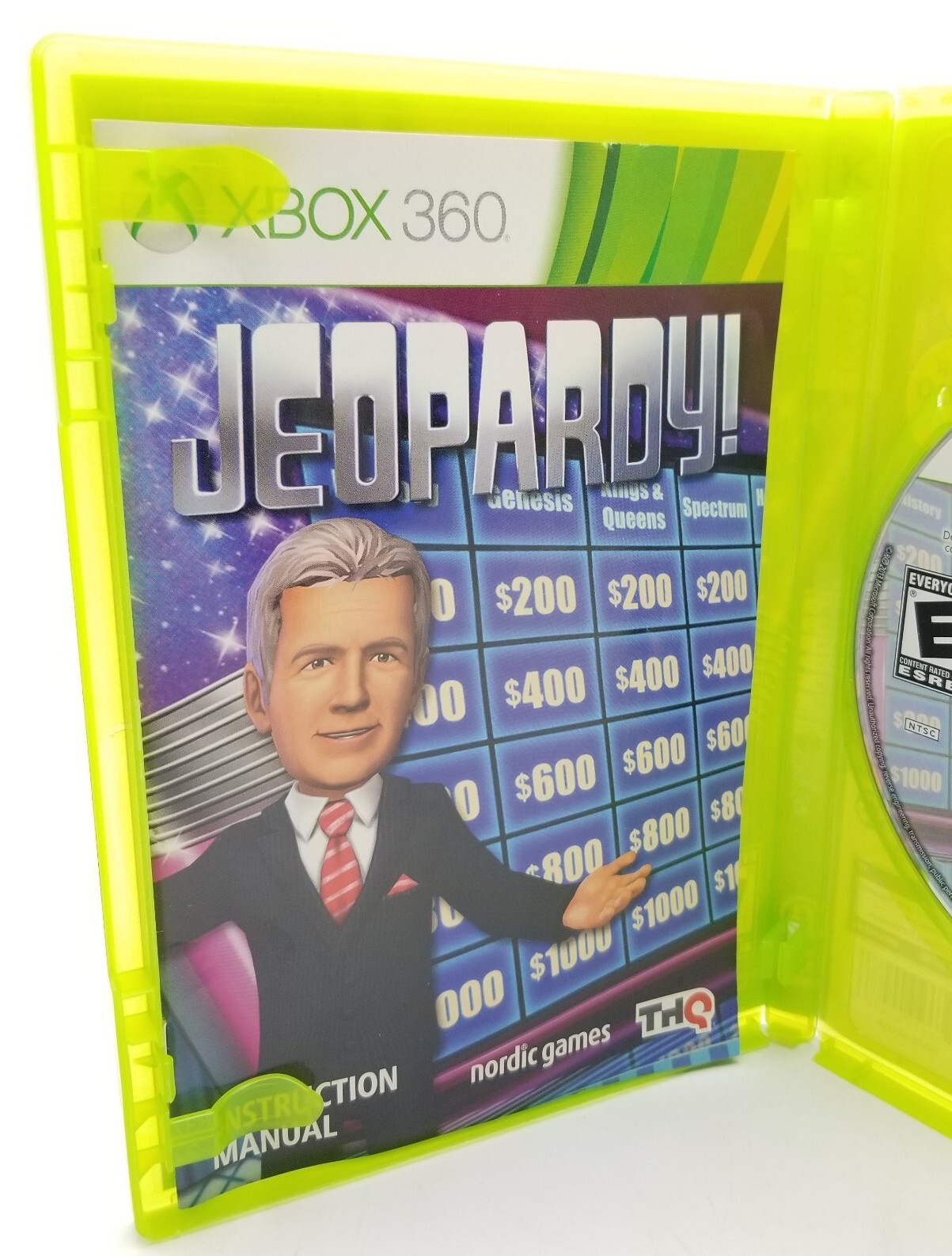 Jeopardy (Microsoft Xbox 360, 2012) Alex Trebek Cover Complete in Box CIB Clean!