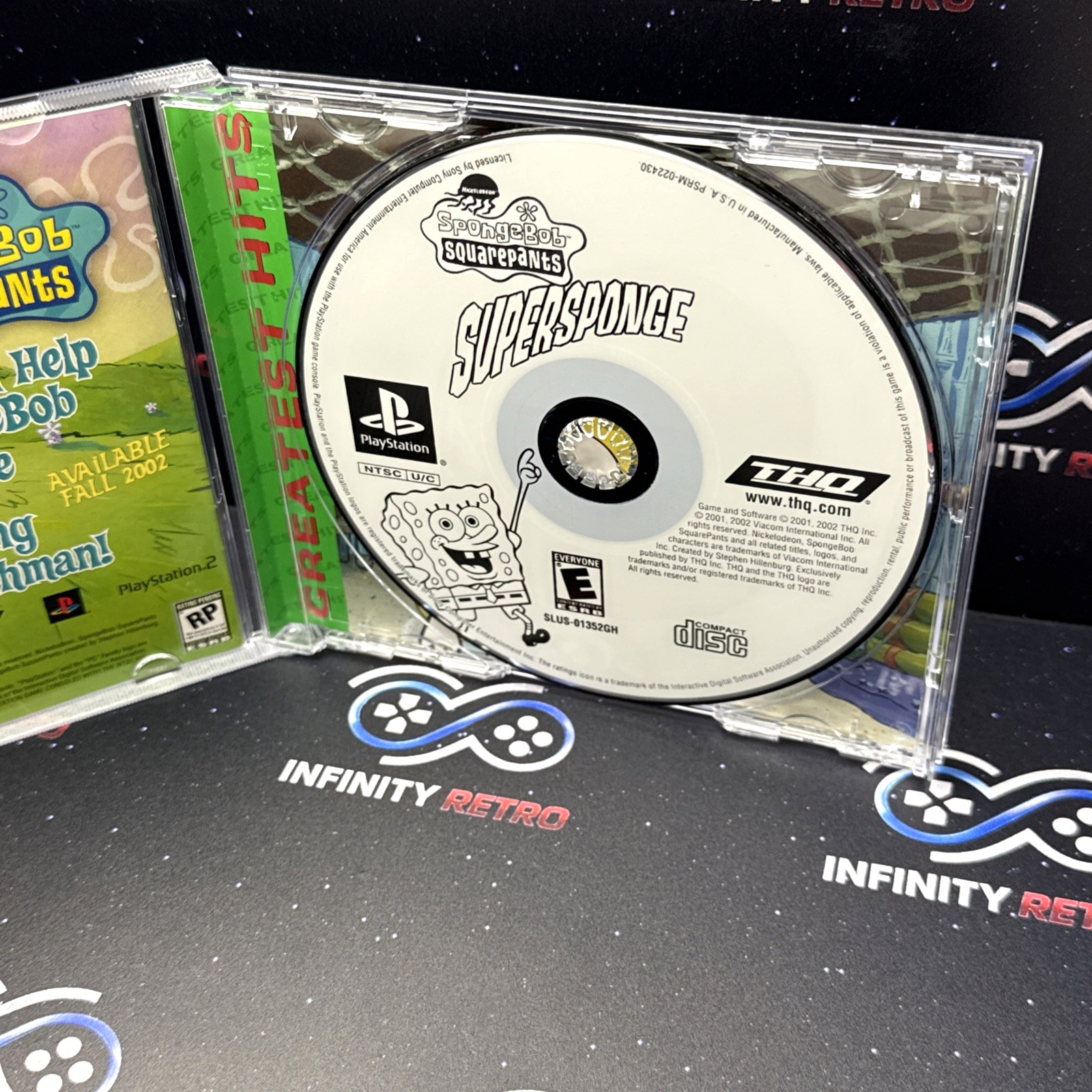 SpongeBob SquarePants: SuperSponge Sony Playstation PS1 CIB Refurbished & Tested