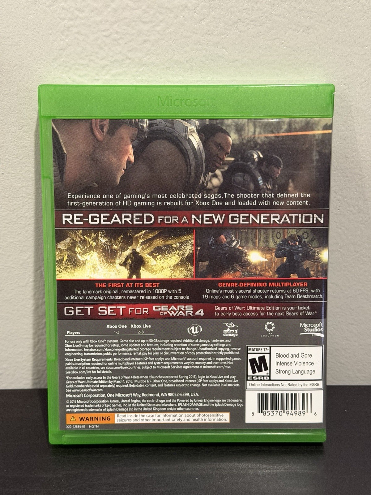 Gears of War Ultimate Edition (Xbox One) with Stickers!