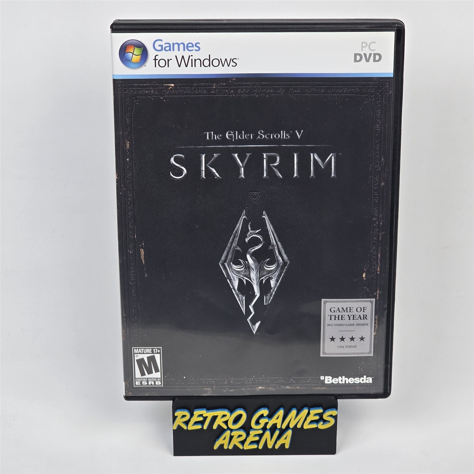 The Elder Scrolls V 5: Skyrim (PC DVD-ROM) CIB COMPLETE with Map & Key