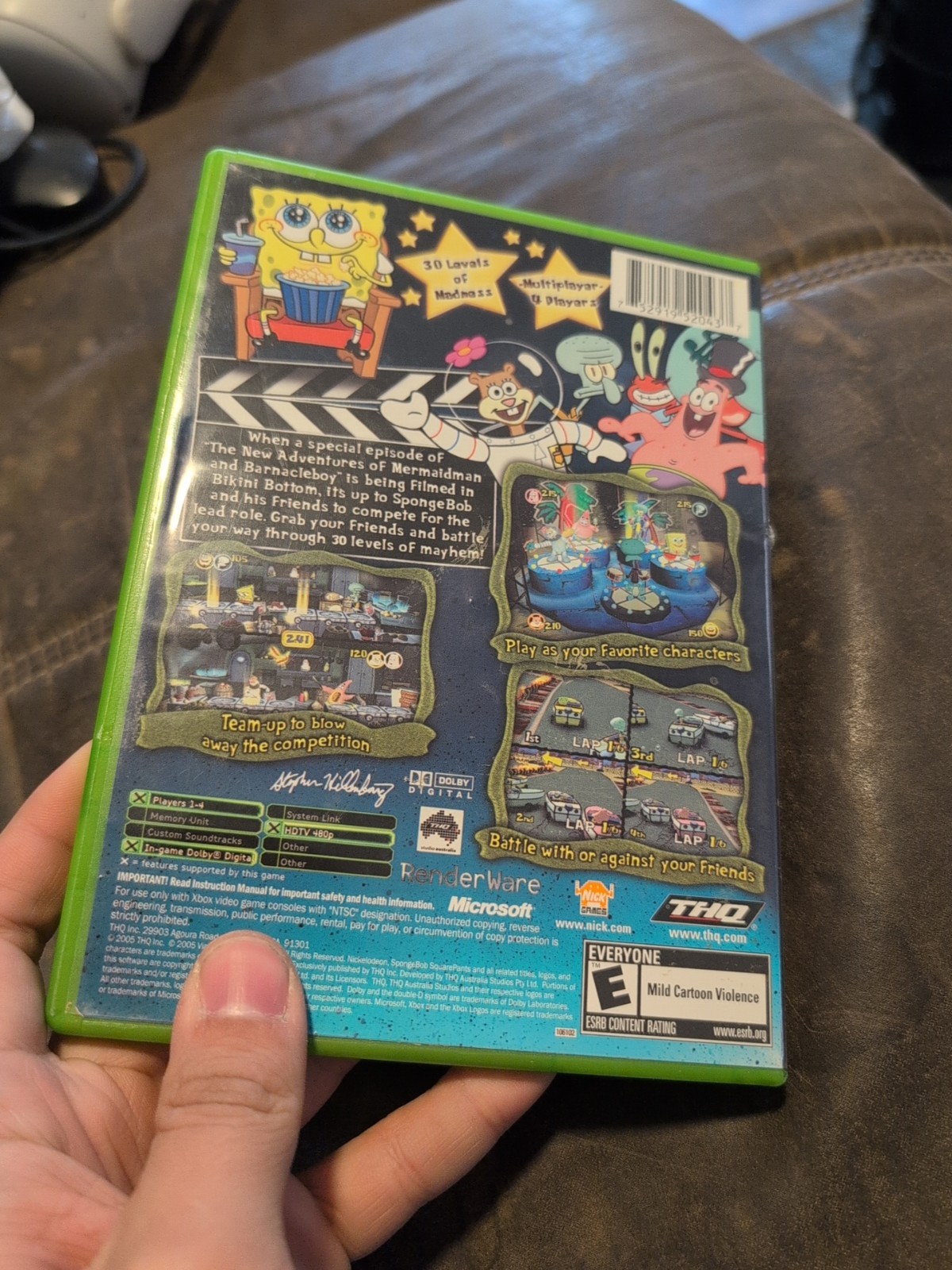 SpongeBob SquarePants: Lights, Camera, Pants! Microsoft Xbox – Complete In Box