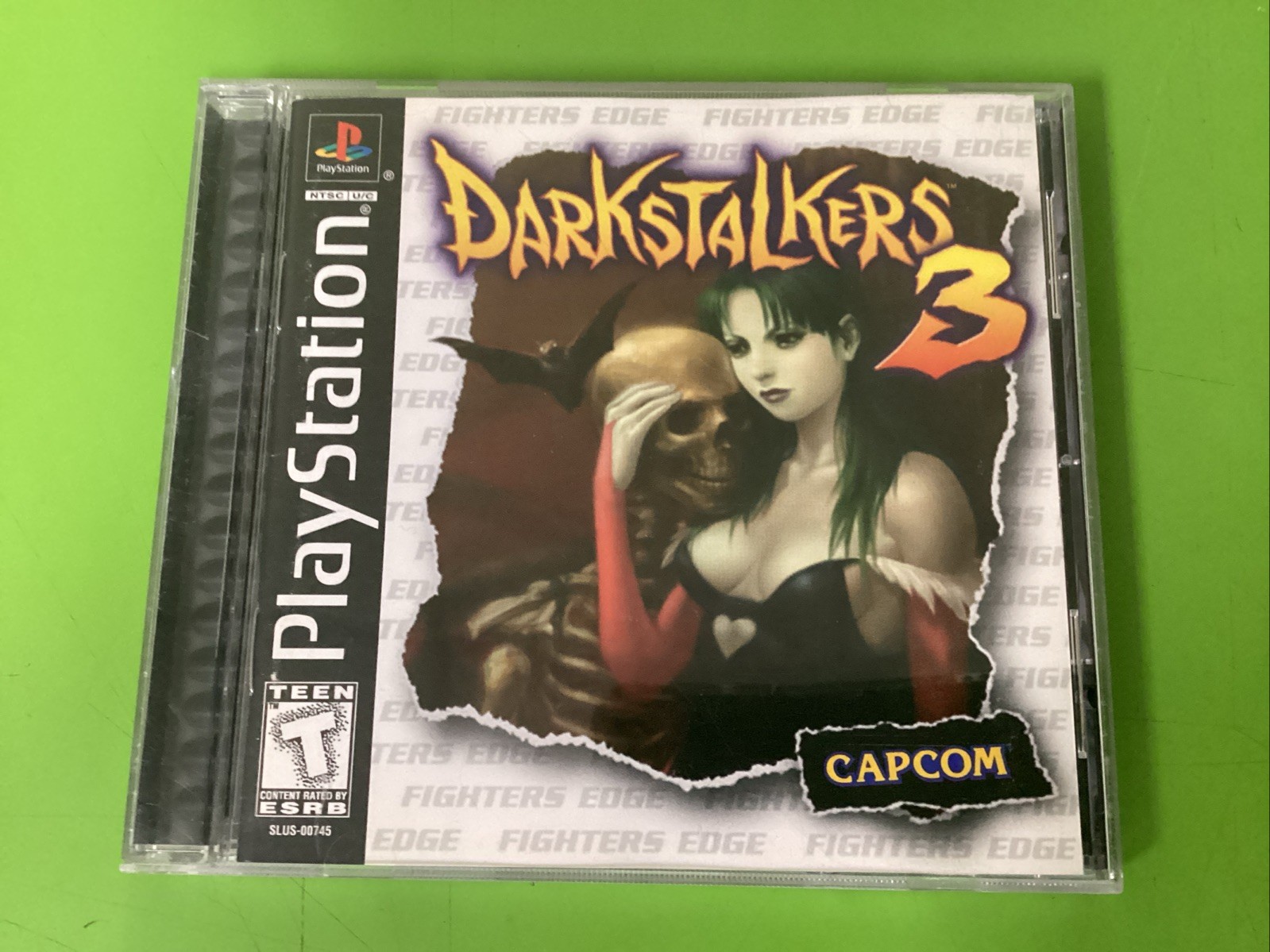 Darkstalkers 3 (Sony PS1, 1998) CIB Manual Reg Card Tested & Working