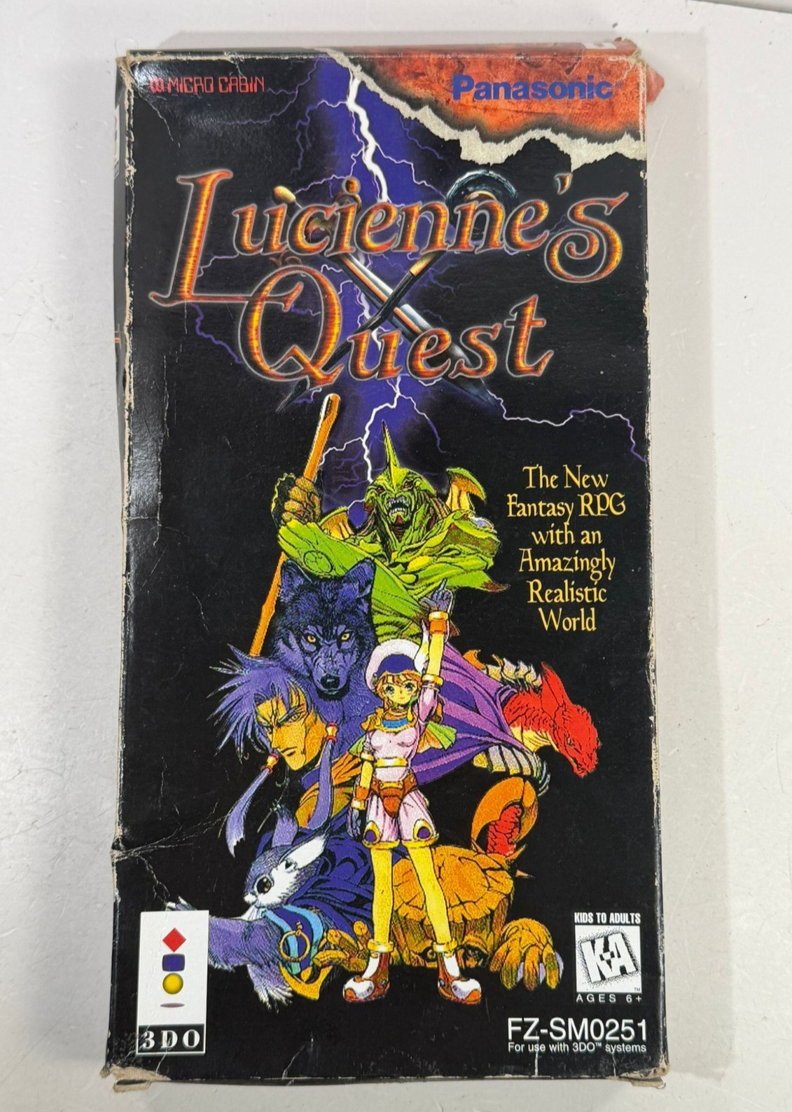 Lucienne’s Quest (Panasonic 3DO, 1995) CIB with inserts and reg. cards