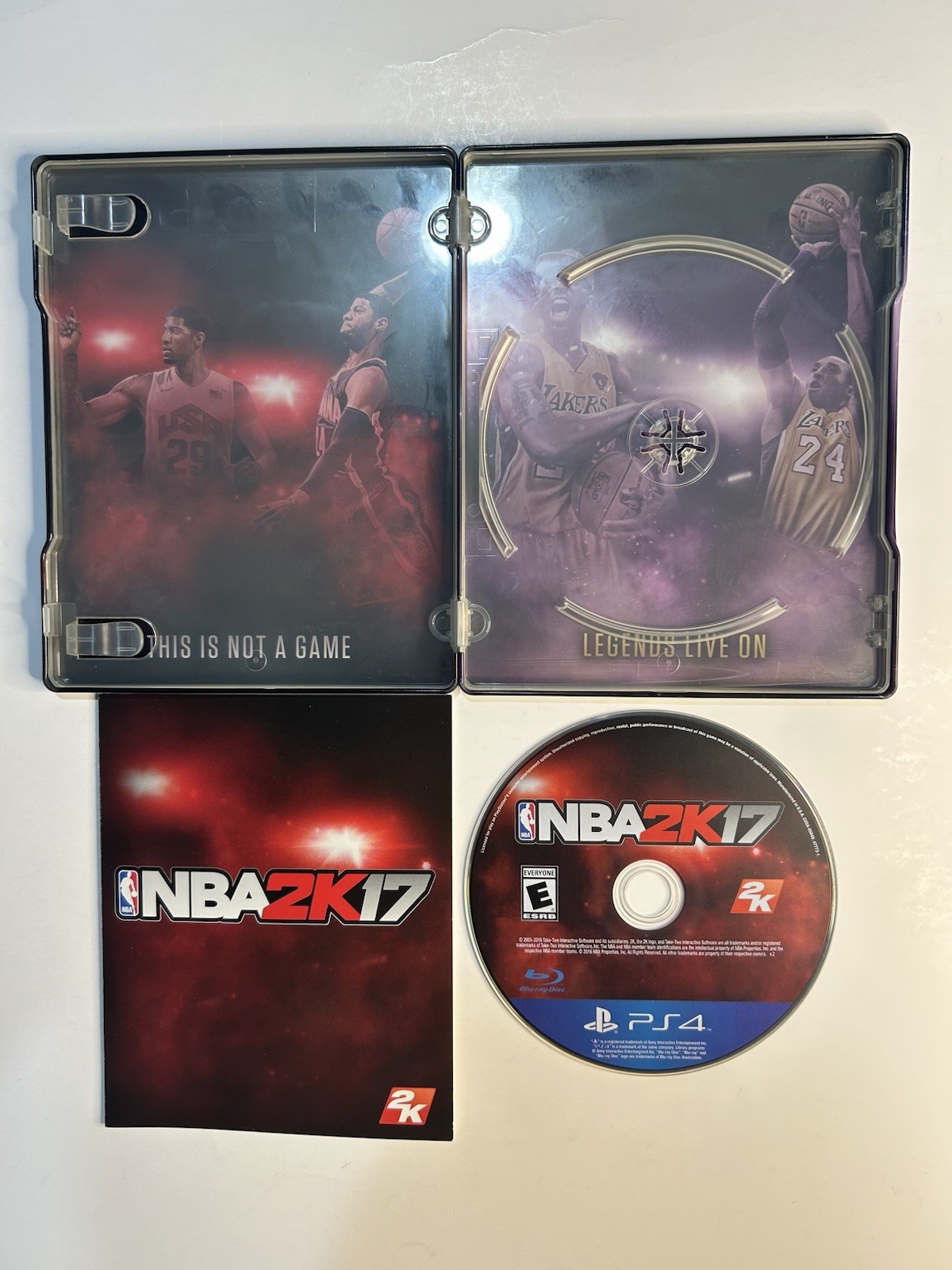 NBA 2K Kobe Bryant Edition Game Bundle Lot w/ Steelbook – 2K17, 2K21, 2K24