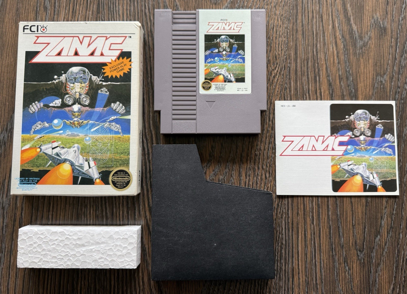 Zanac FIRST PRINT 5-Screw Complete in Box CIB (Nintendo NES 1987) Combine Ship🔥