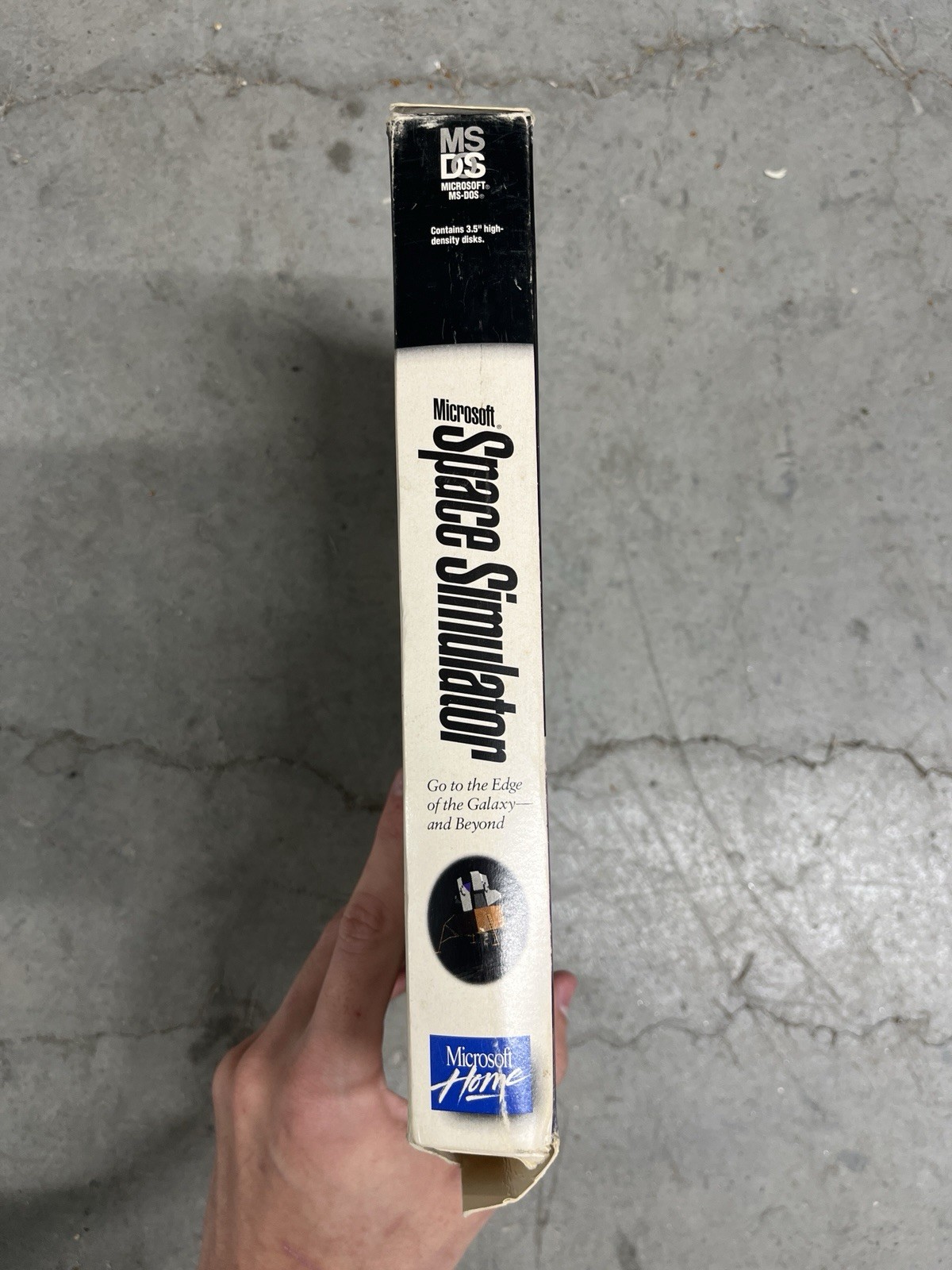 Microsoft Space Simulator 1994 Big Box PC Game w/ Manuals Disks 1-3 Missing 4-5
