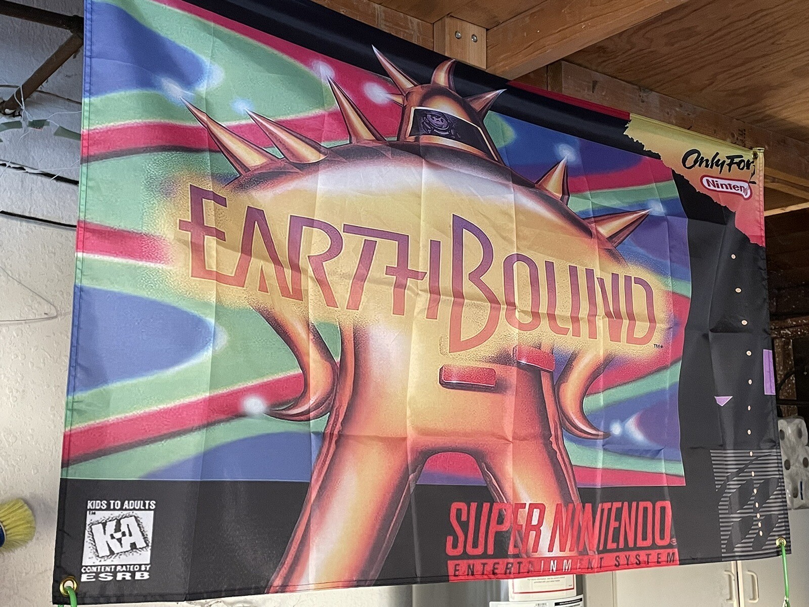 EarthBound 5′ Flag Banner Poster / Super Nintendo SNES RPG JRPG