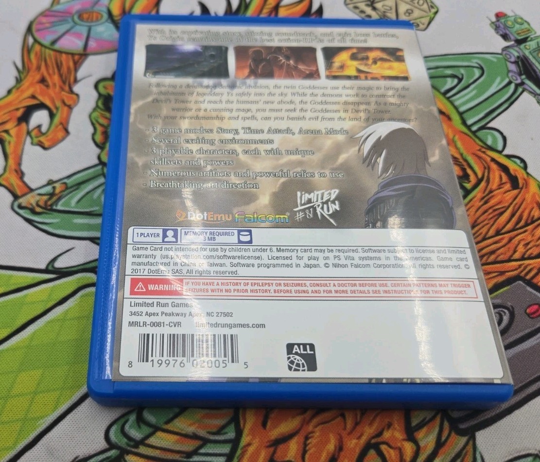 Ys Origin Limited Run Games Sony Playstation Vita LRG #81 Cover