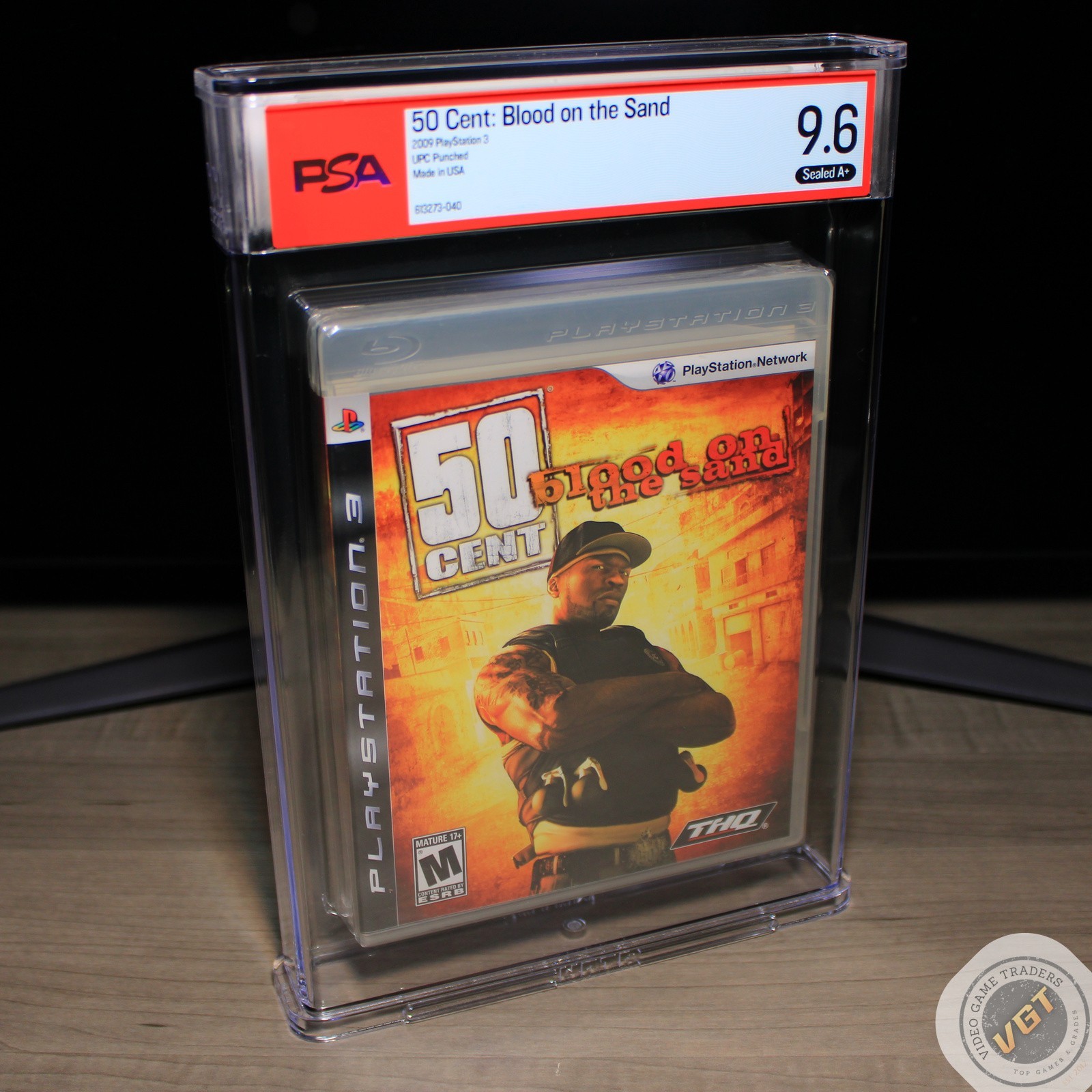 PSA 9.6 A+ – 50 Cent: Blood on the Sand [UPC Punch] PlayStation 3, PS3 2009 NEW!