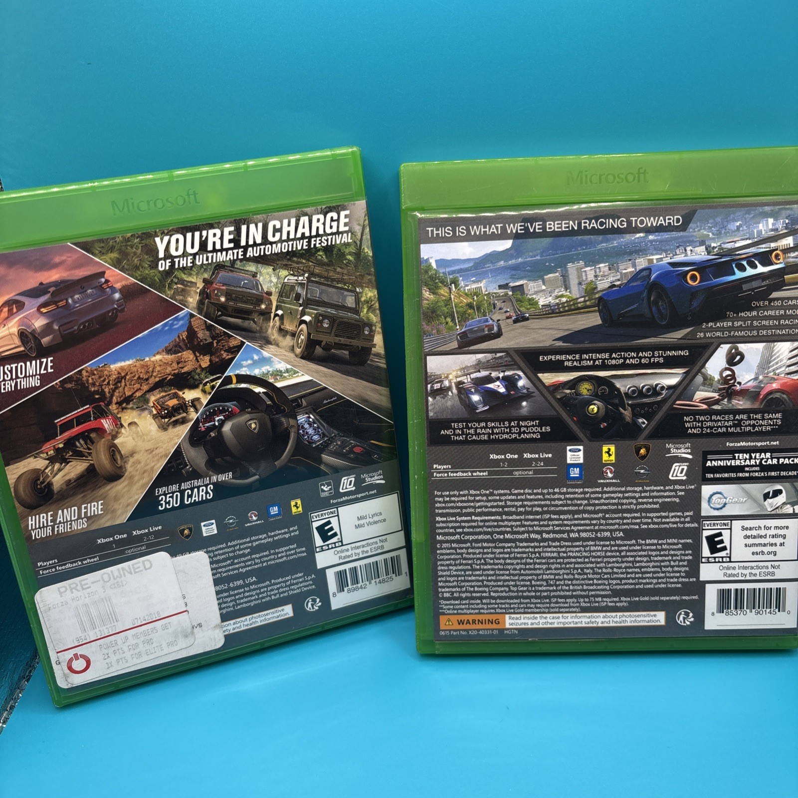 Xbox One – Forza Horizon 3 & Forza Motorsport 6 Xbox One Game Lot