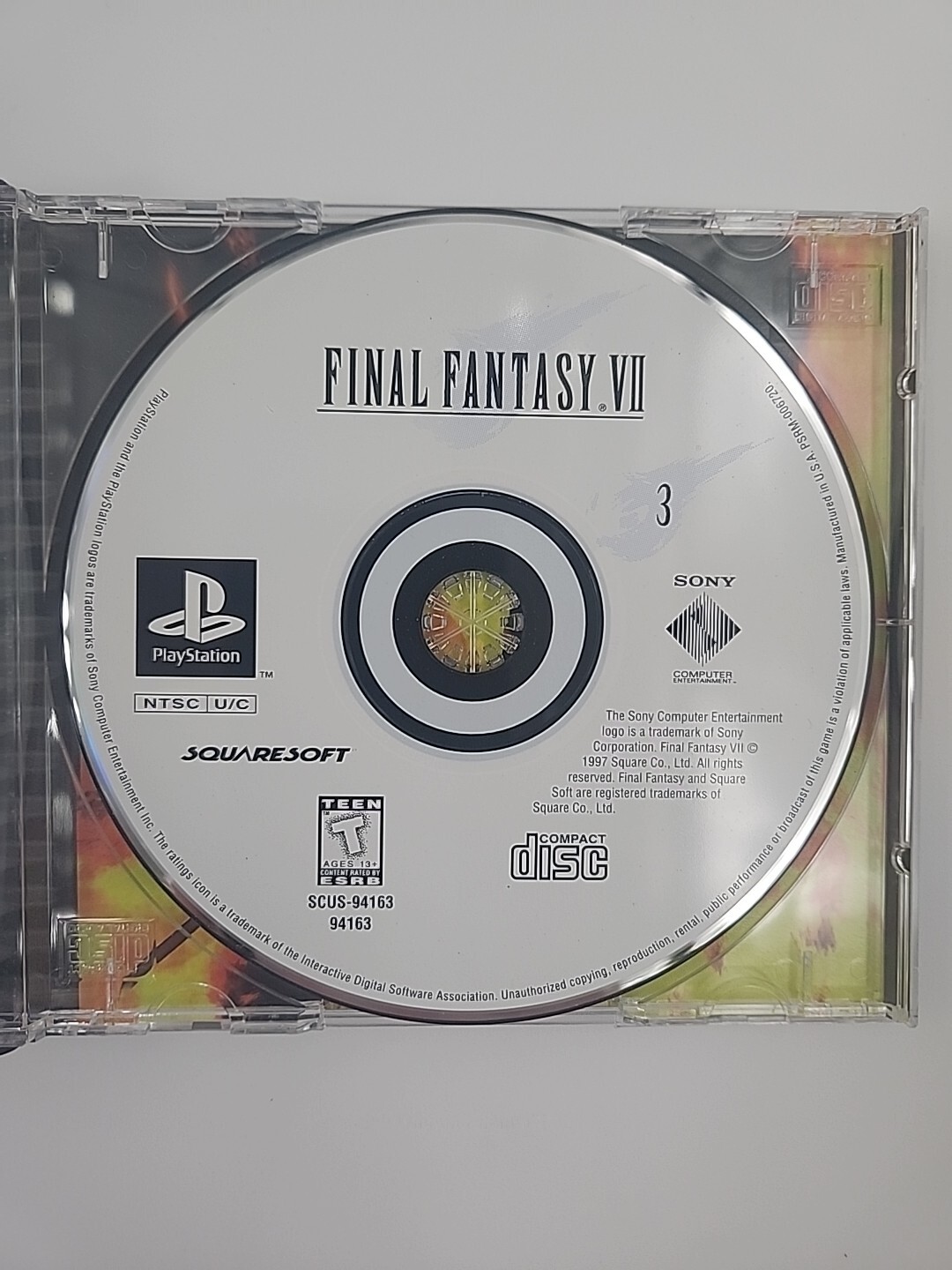 Final Fantasy VII 7 PS1 PlayStation 1 Complete CIB *Masterpiece Misprint*