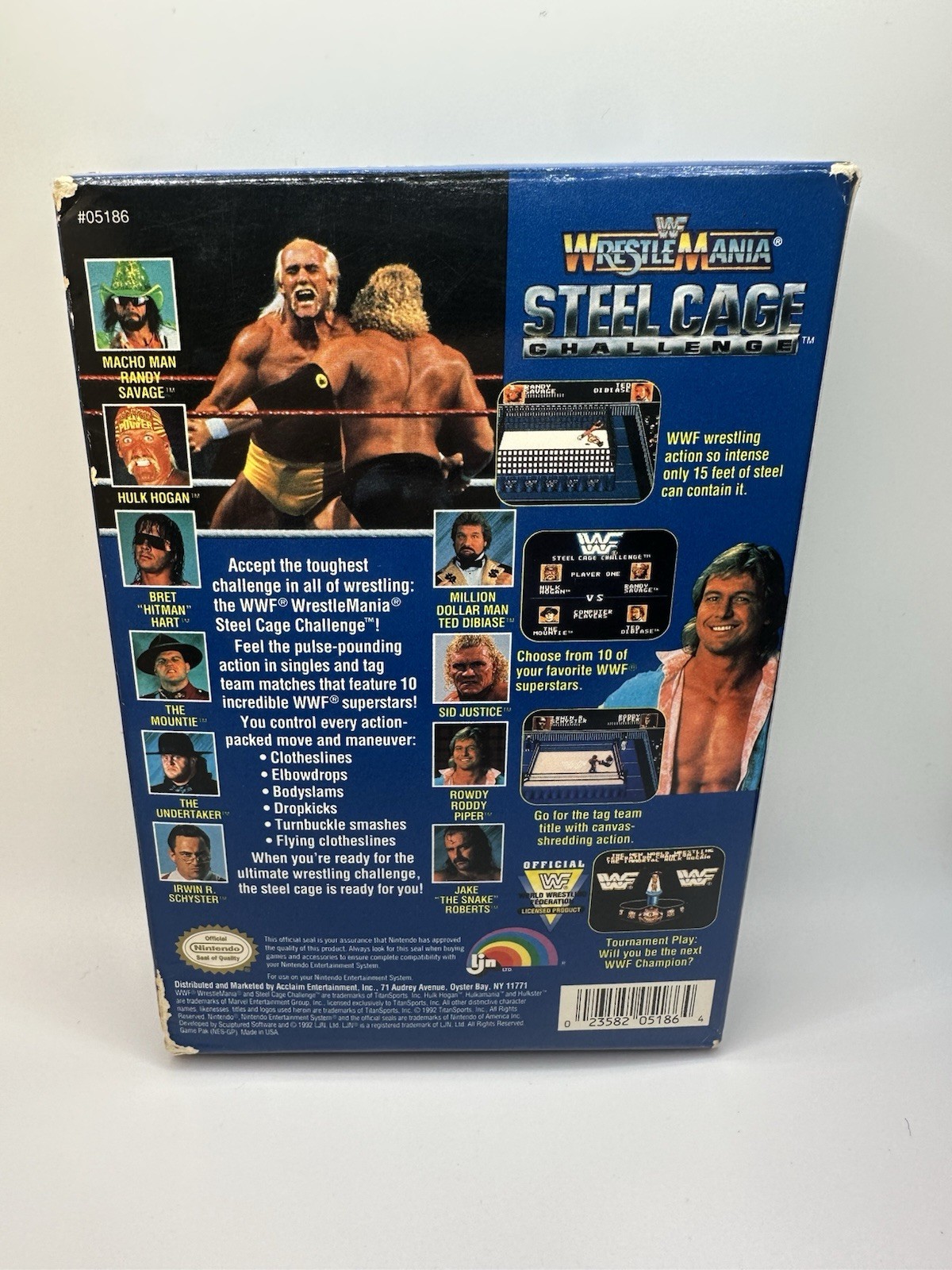 WWF WrestleMania Steel Cage Challenge NES – CIB WITH Poster and inserts