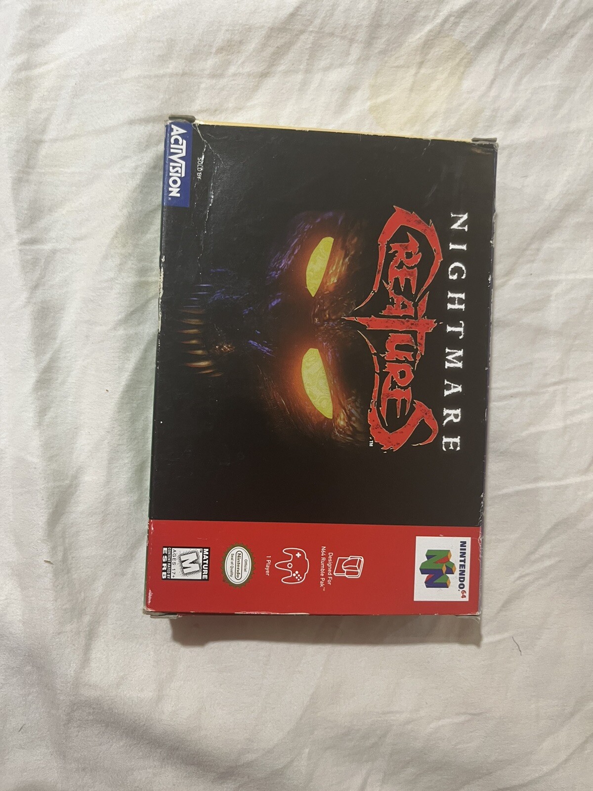 Nightmare Creatures Nintendo 64 N64 CIB Complete Manual Insert Authentic Working