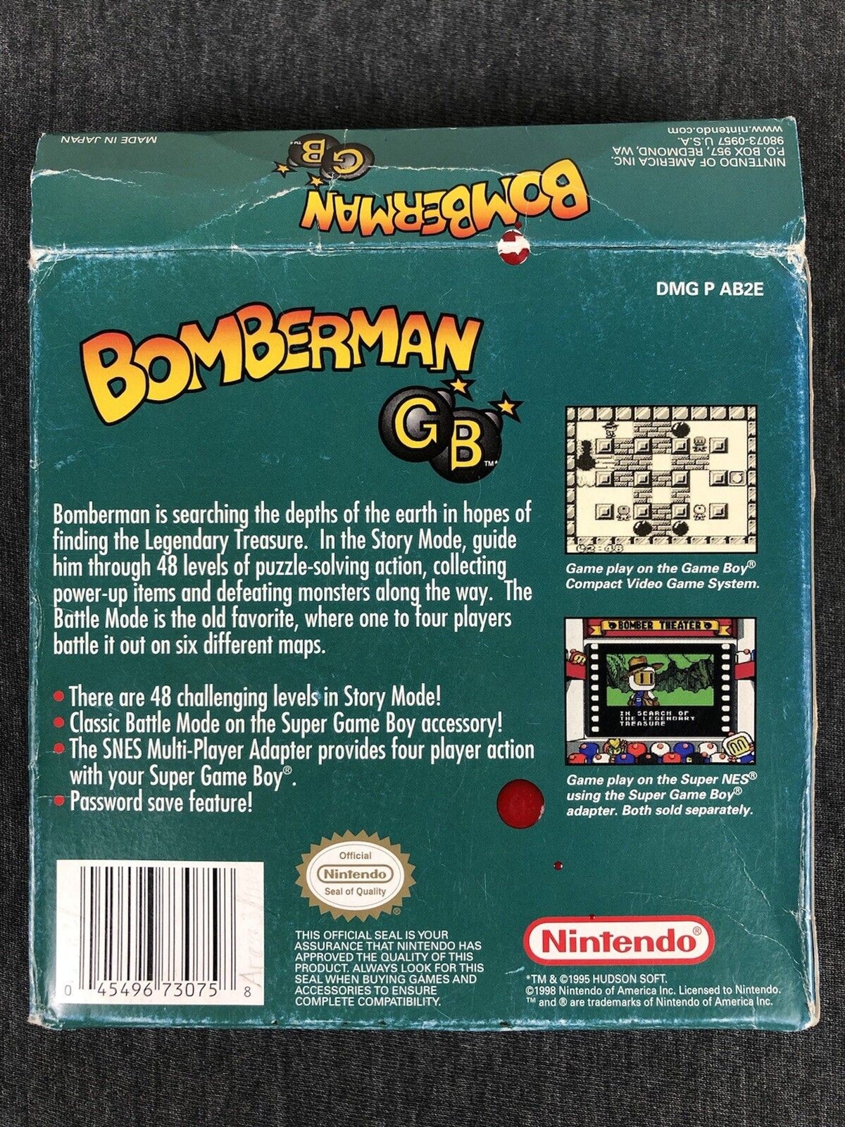 Bomberman GB – Gameboy Nintendo – CIB – Box Manual Game Tray – Fair – SAFE SHIP!