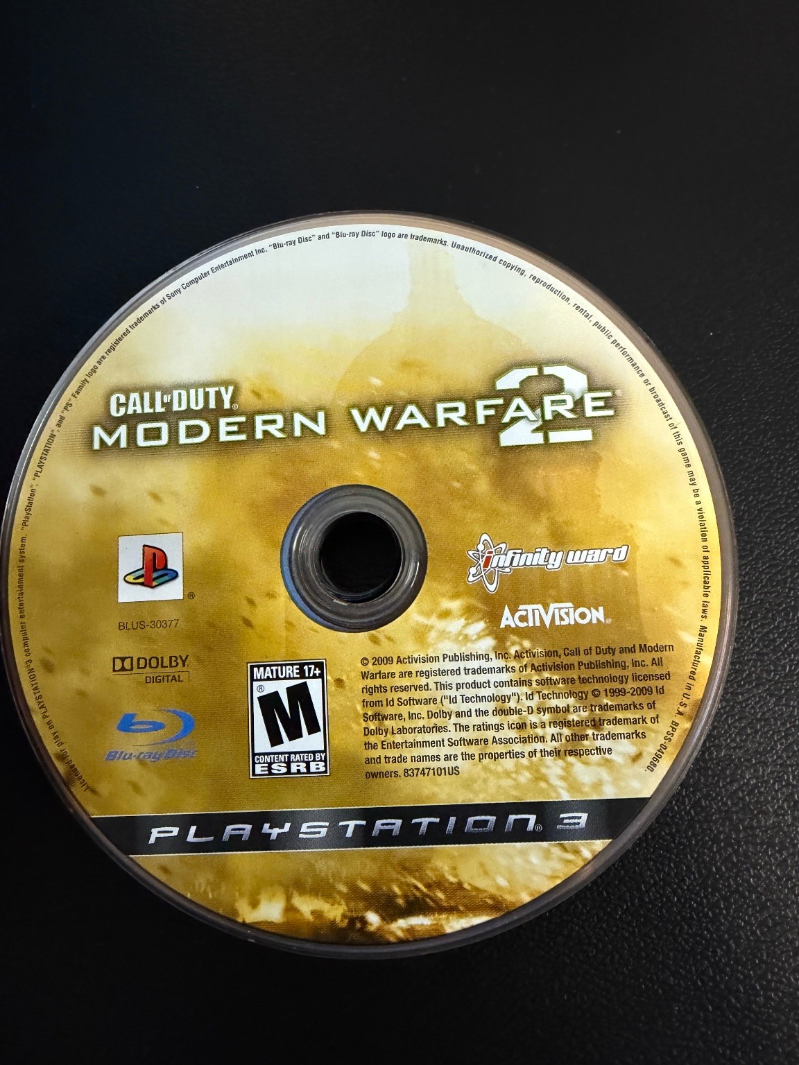 Call of Duty Modern Warfare 2 PlayStation 3 PS3 Video Game FPS Multiplayer