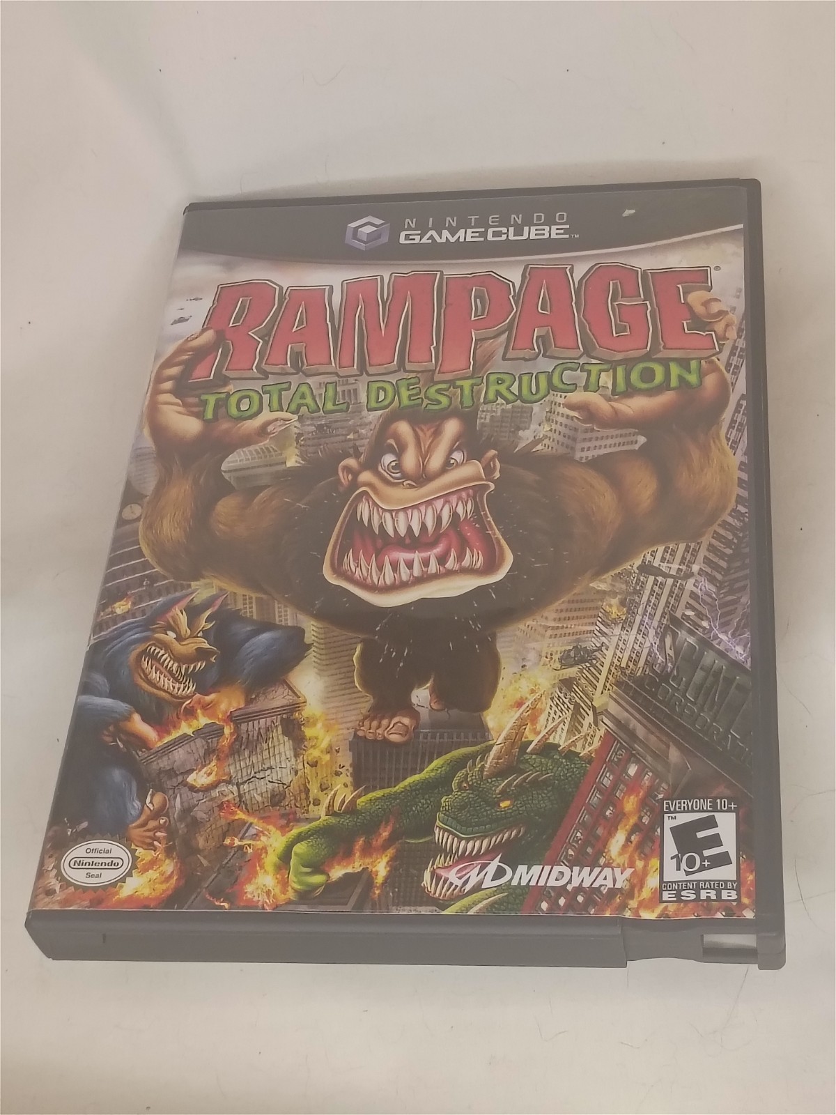 Rampage: Total Destruction (Nintendo GameCube, 2006, CIB complete with manual)