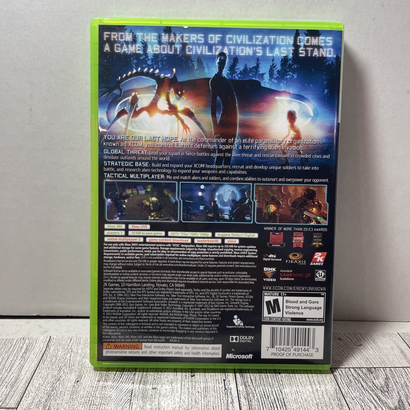 Xcom Enemy Unknown – Microsoft Xbox 360