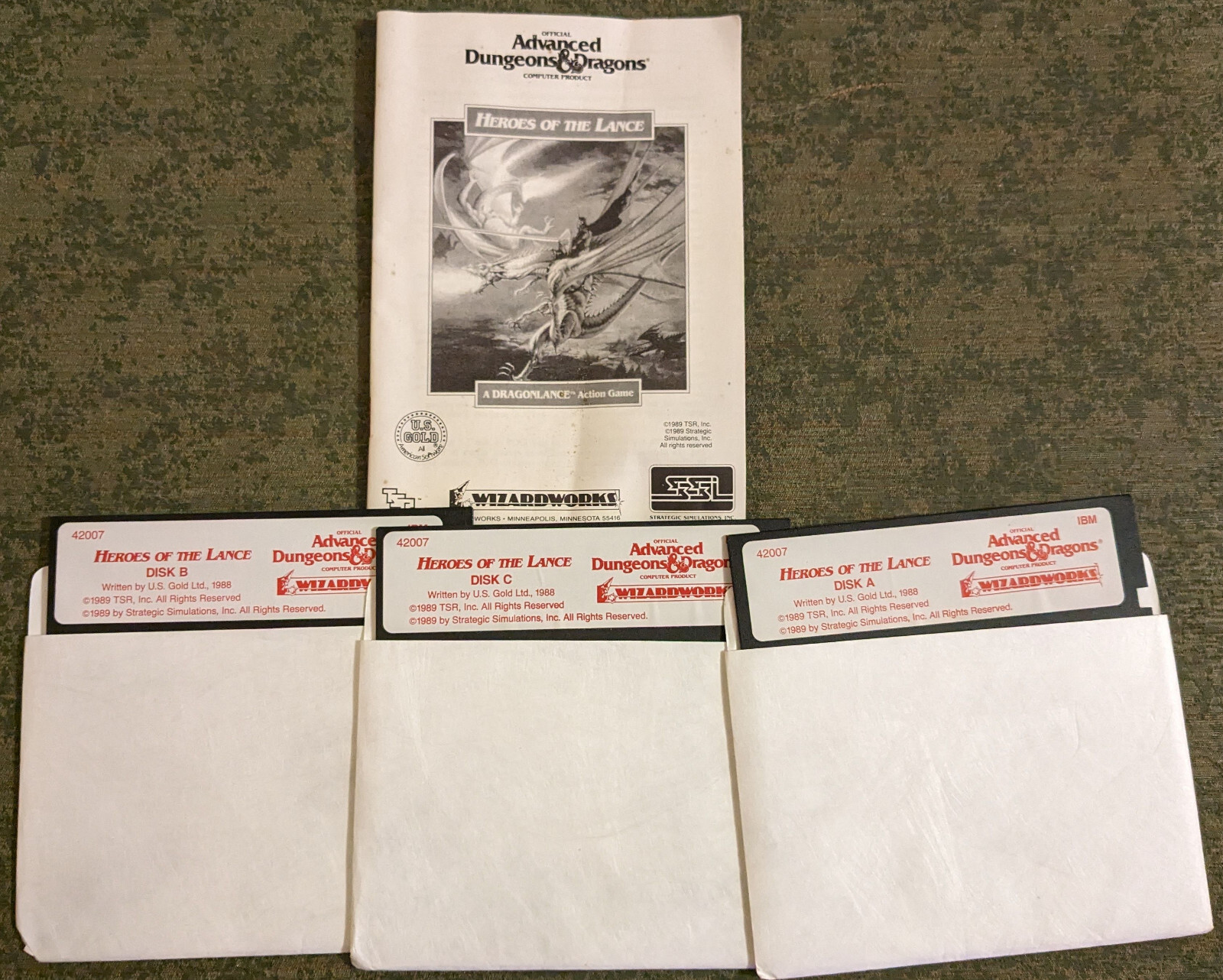 Advanced Dungeons & Dragons : Heroes of the Lance – retro PC game – Dragonlance