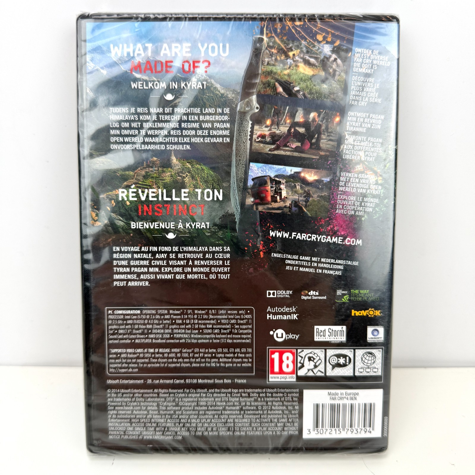 Far Cry 4 PC DVD-ROM Ubisoft New Sealed Open World Shooter Game PEGI 18
