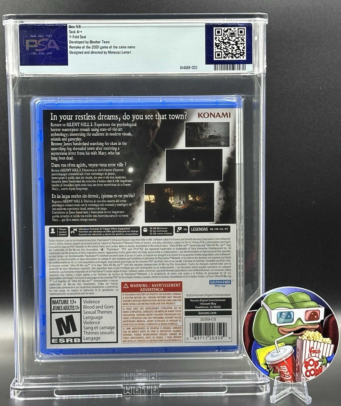 Silent Hill 2 • PSA 9.8 A++ • PlayStation 5