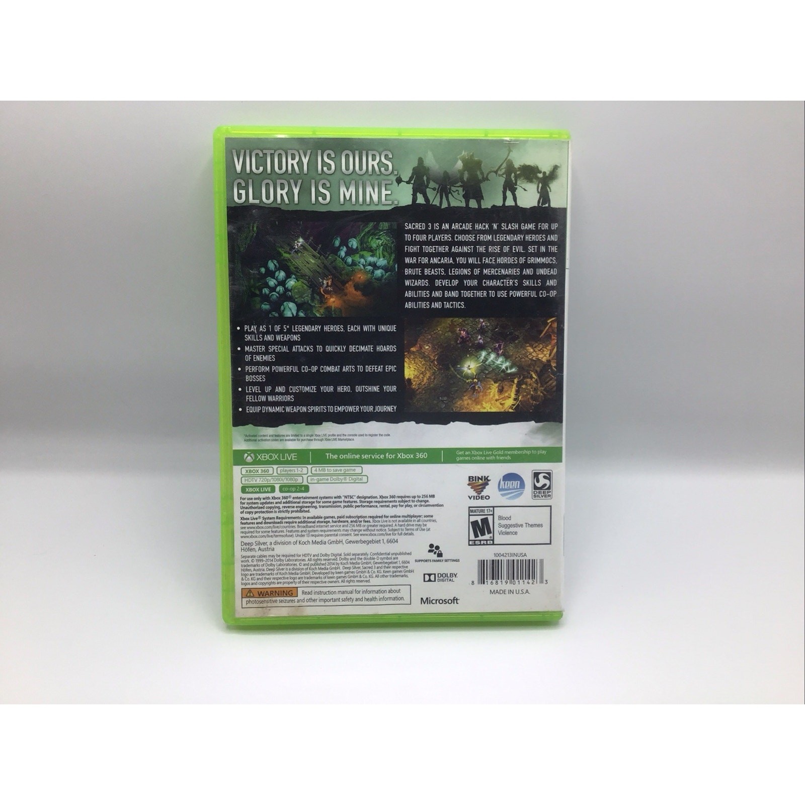 Sacred 3 Xbox 360 Deep Silver 2014 Hack and Slash Tested