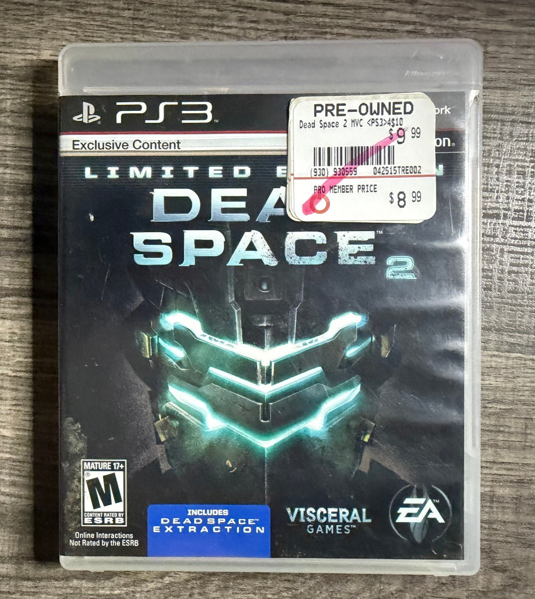 Dead Space 2 – Limited Edition – Sony PS3 – Electronic Arts – Acceptable Conditi