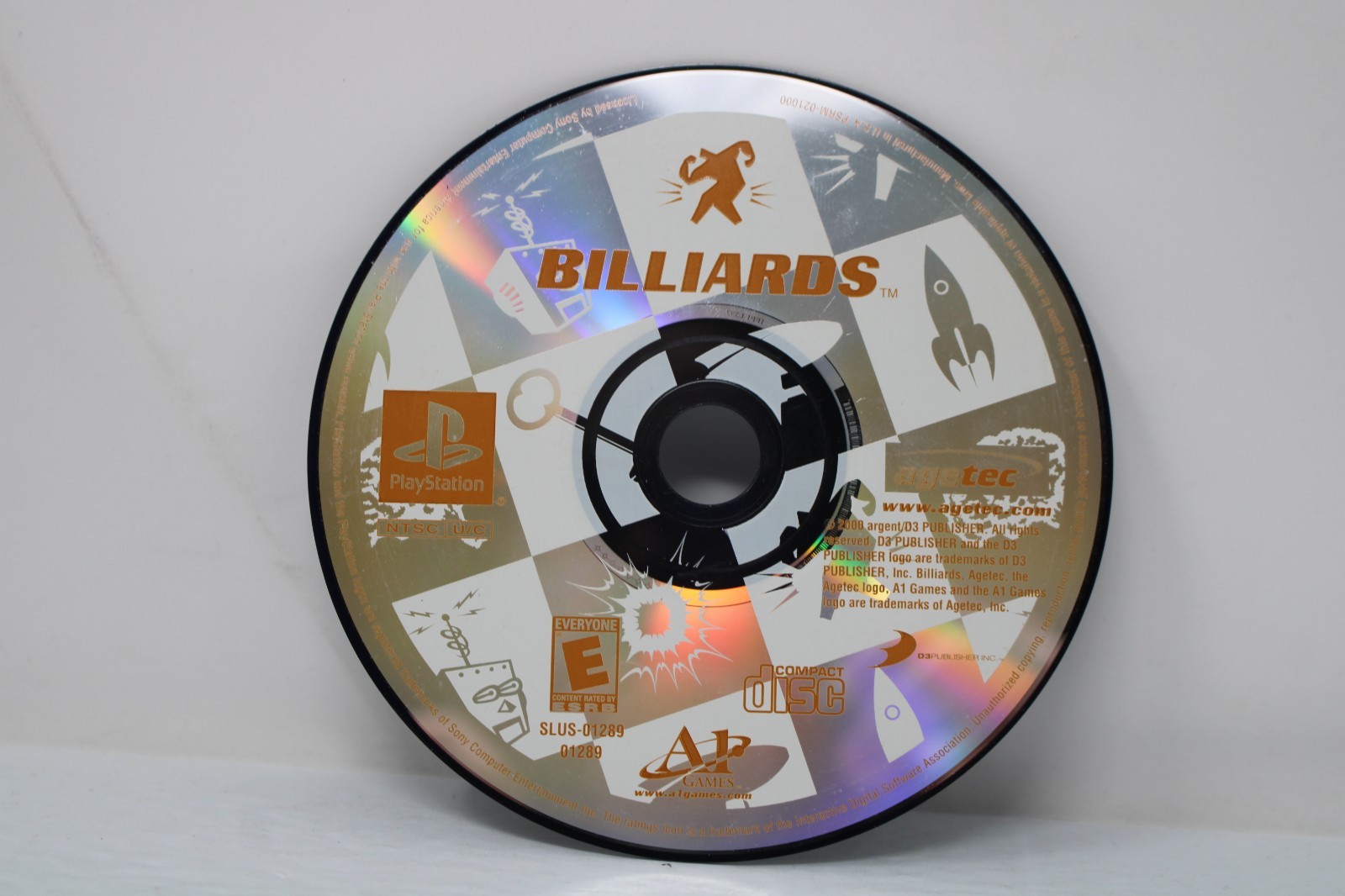 Billiards (Sony PlayStation 1, 2001, PS1) DISC ONLY