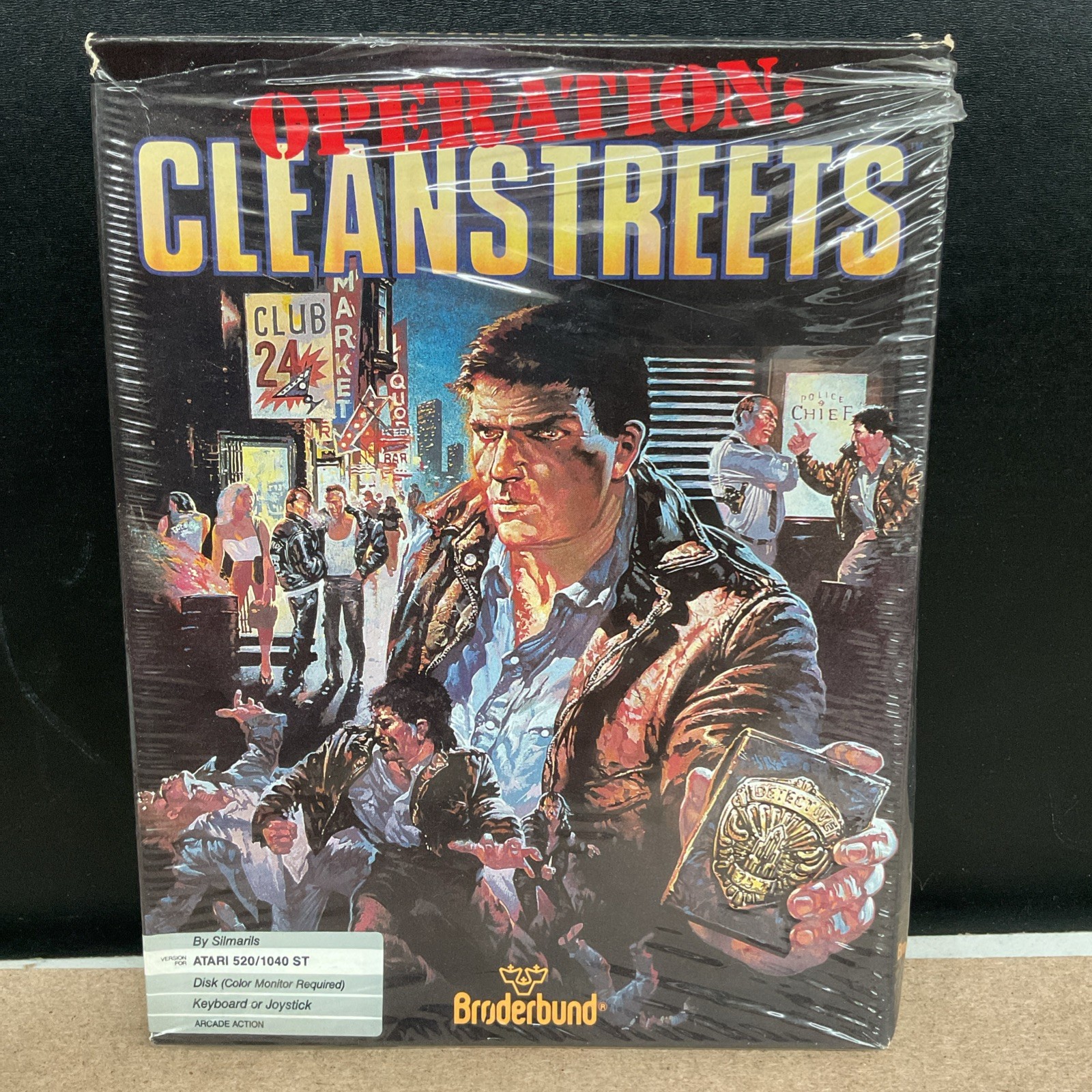 Operation Cleanstreets Big Box Atari ST 1988 Brøderbund – No Game