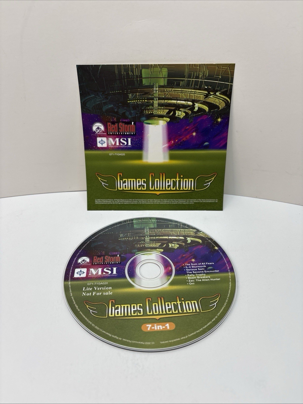 MSI Red Storm – Games Collection 7 in 1 – PC CD ROM – Oni, Serious Sam, IL-2