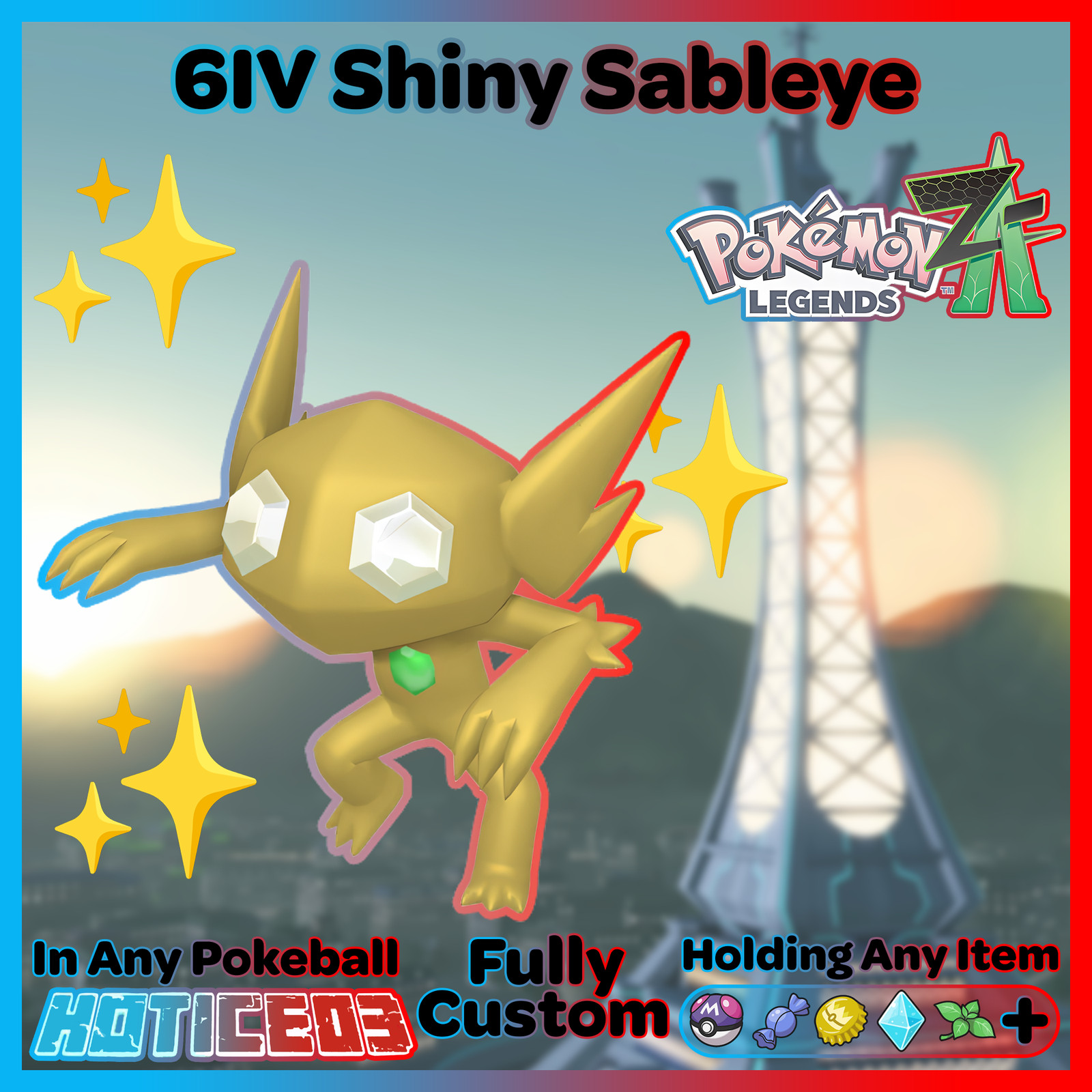 ✨ Shiny Sableye 6IV ✨ Pokemon Legends ZA 🚀 Fast 🚀