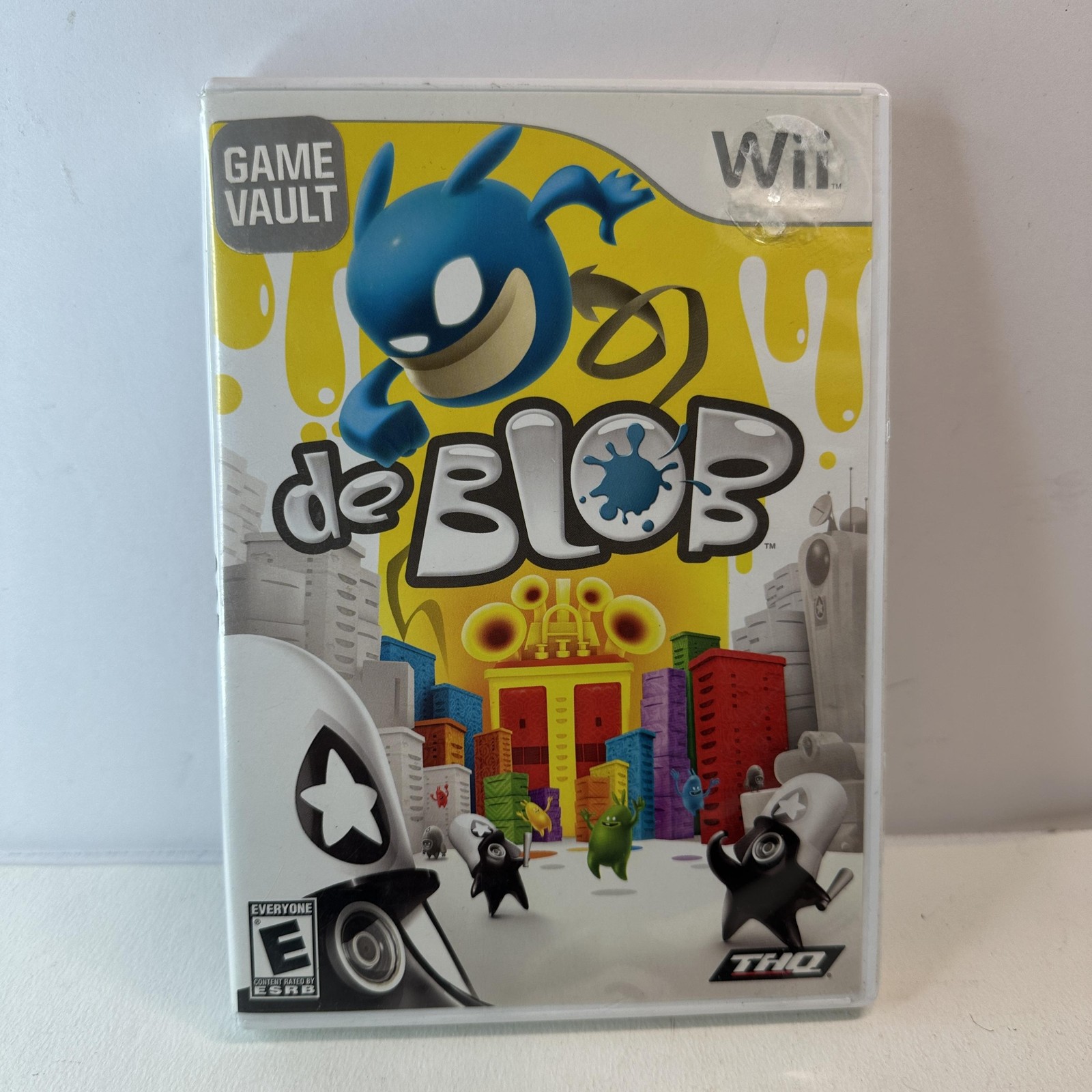 de Blob Nintendo Wii Video Game Complete CIB THQ Action Platformer E10+ Family