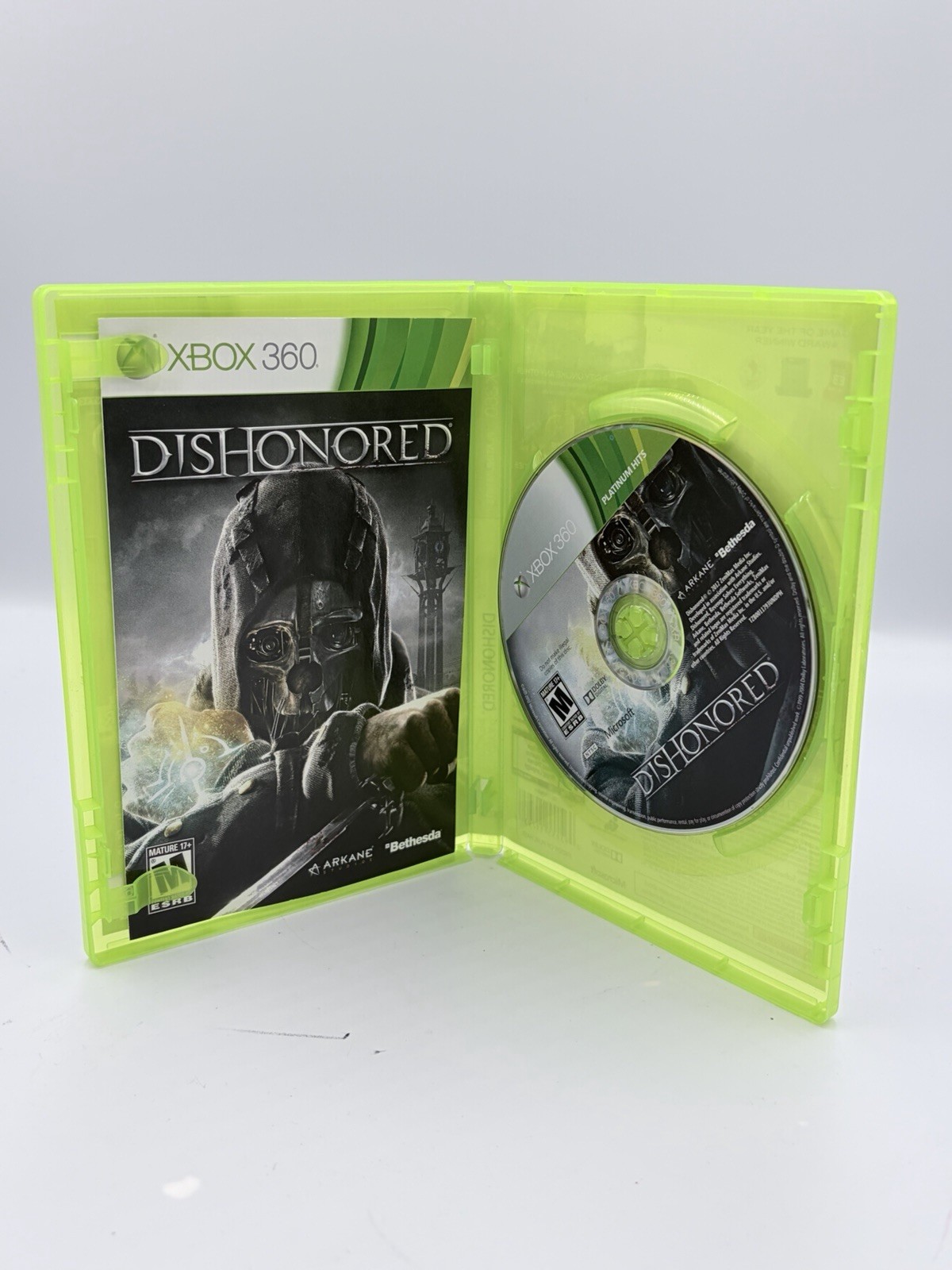 Dishonored (Microsoft Xbox 360, 2012) Complete w/ Manual – Tested Working