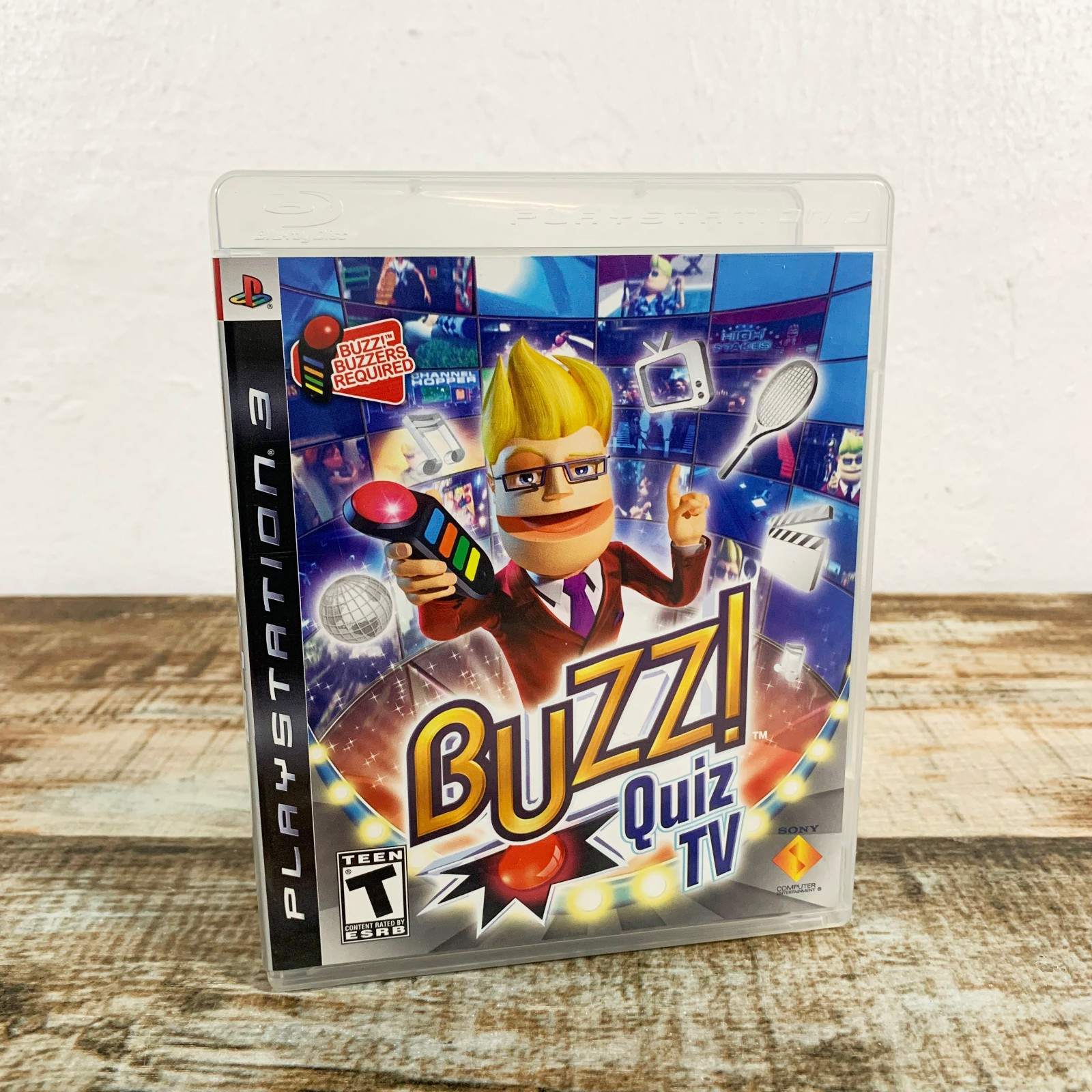 Buzz! Quiz TV (Playstation PS3) CIB Complete w/ Manual – No Buzzers, Tested