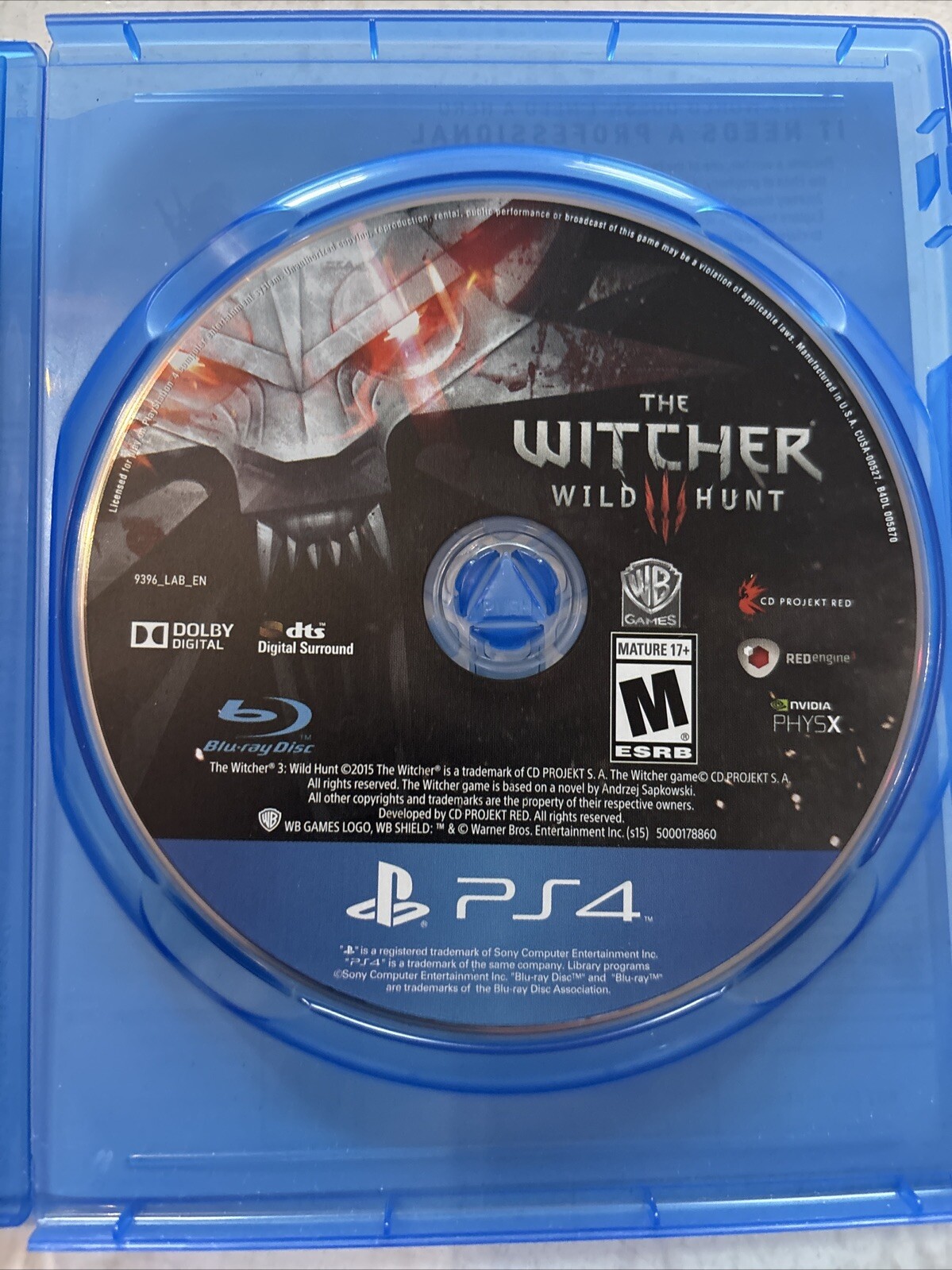 The Witcher III : Wild Hunt – PlayStation 4 [video game] PS4 CD Projekt RED