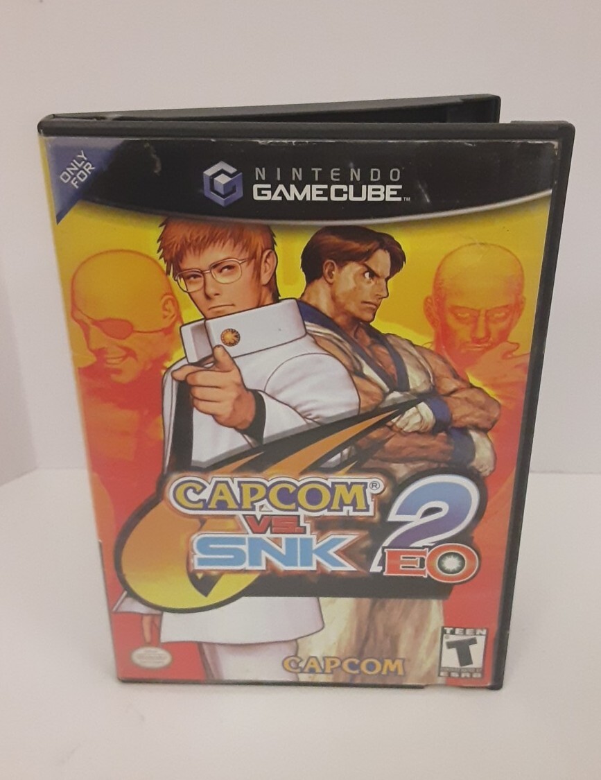Capcom vs SNK 2 EO Nintendo Gamecube Case & Manual Only