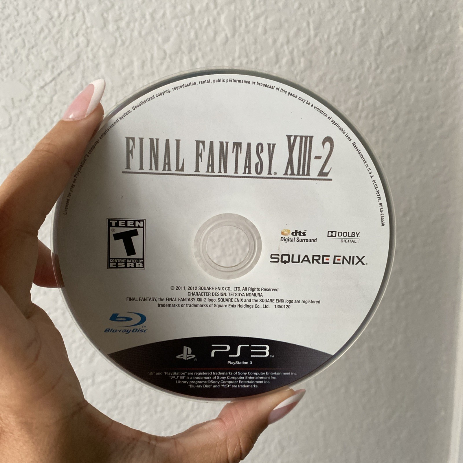 Final Fantasy XIII-2 (Sony PlayStation 3, 2012) PS3 No Case