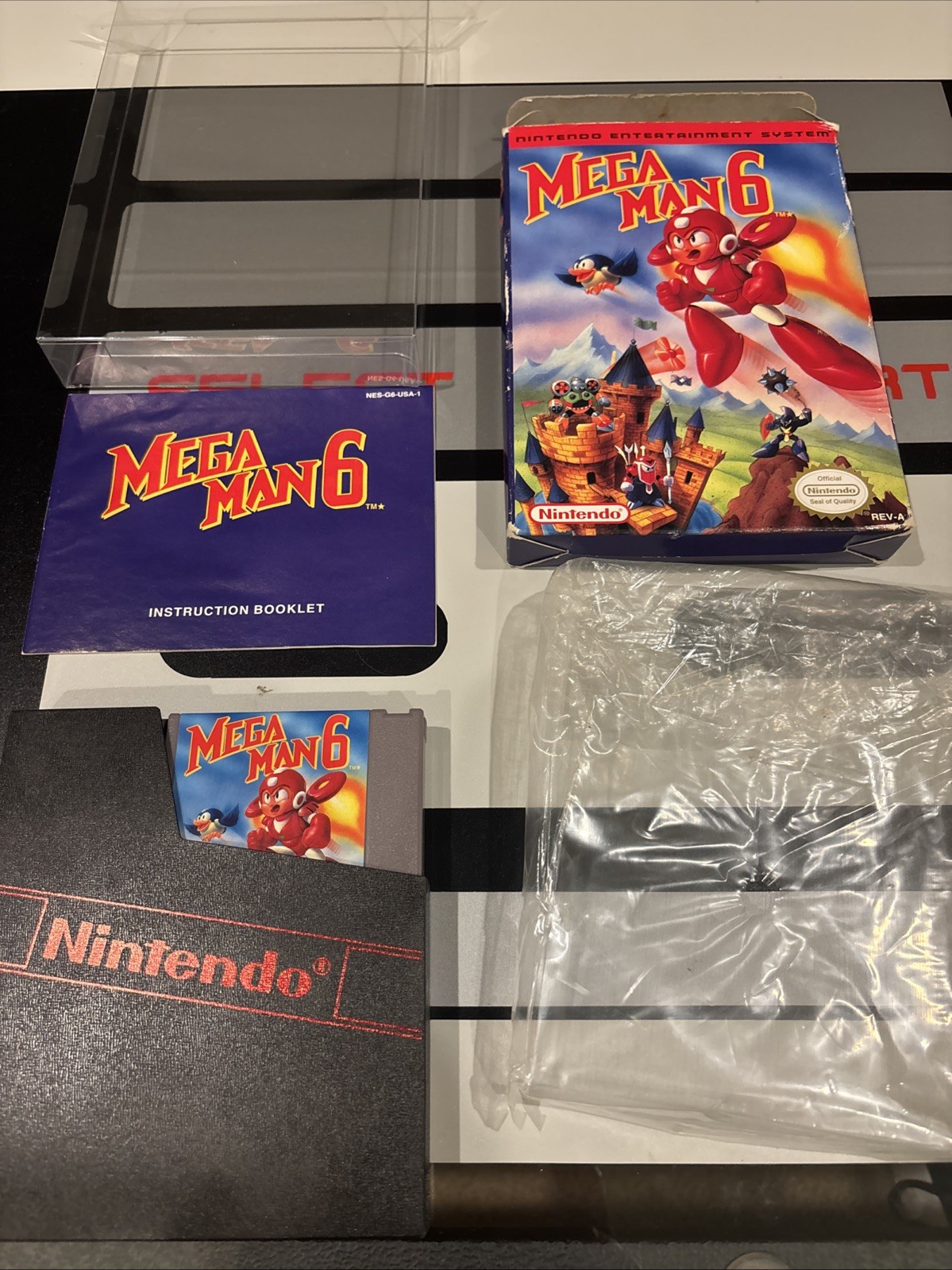 Mega Man 6 (Nintendo NES, 1994) With Box, Manual & Sleeve