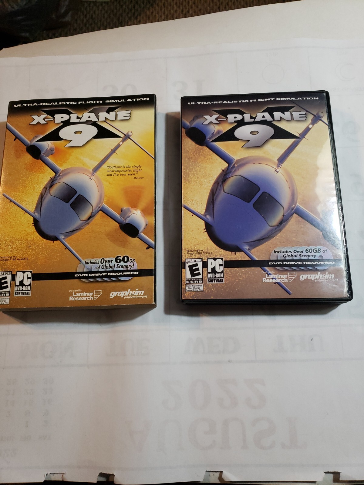 X-Plane 9 (PC, 2008) Flight Simulator 6 Discs w Slip cover Nice