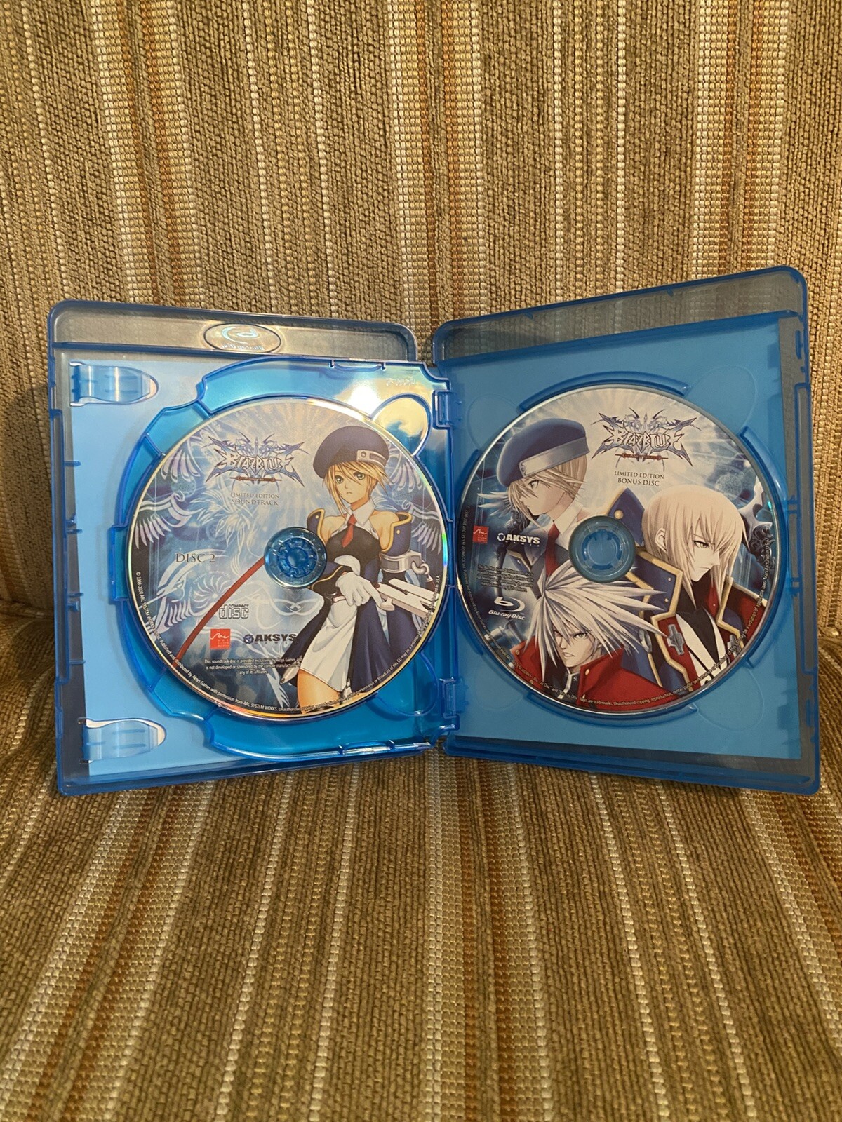 BlazBlue Calamity Trigger Bonus Discs Arc System Works Aksys 2 CD Blu Ray Sony