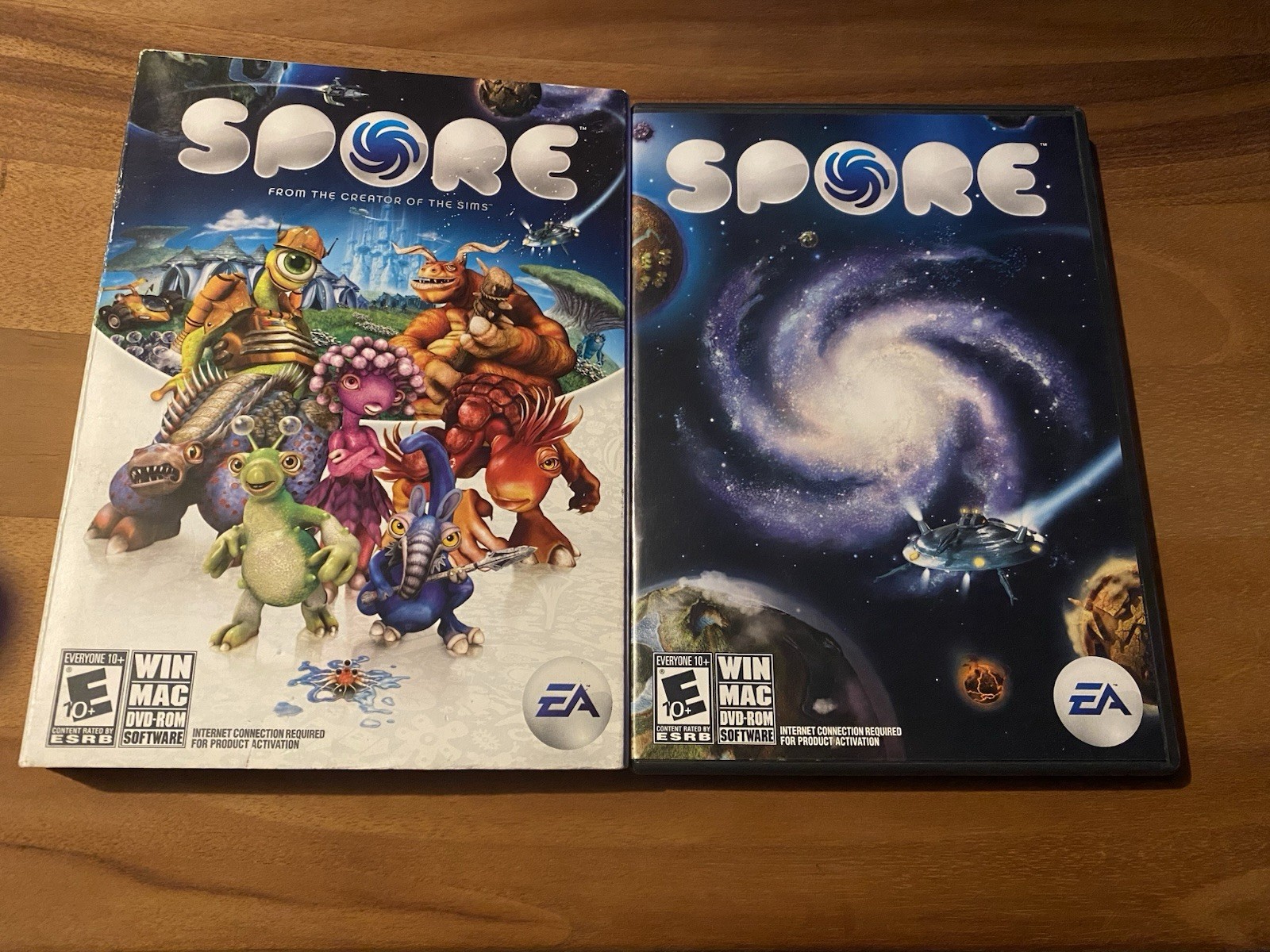 EA Spore PC/Mac DVD-ROM, E10+ 2008 Simulation, Case Manual Disc, Internet Req