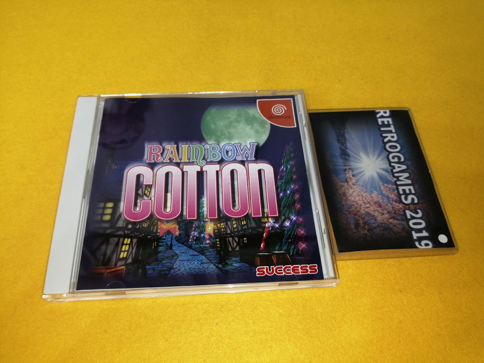 RAINBOW COTTON SEGA DREAMCAST REG CARD + SPINE CARD SUPER RARE!.
