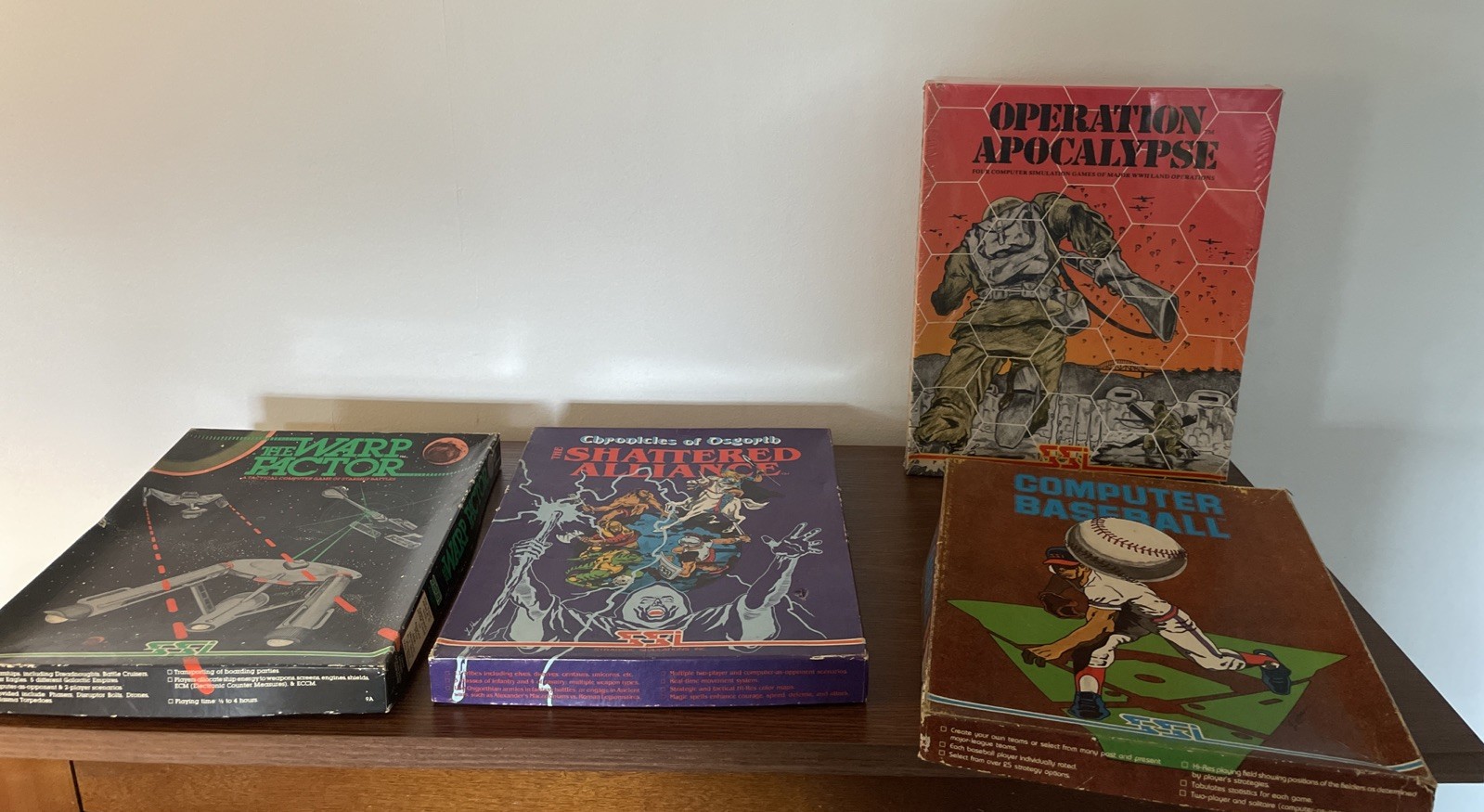 Four Games Bundle by SSI Strategic Stimulations Inc. For Apple II (ONE SEALED)