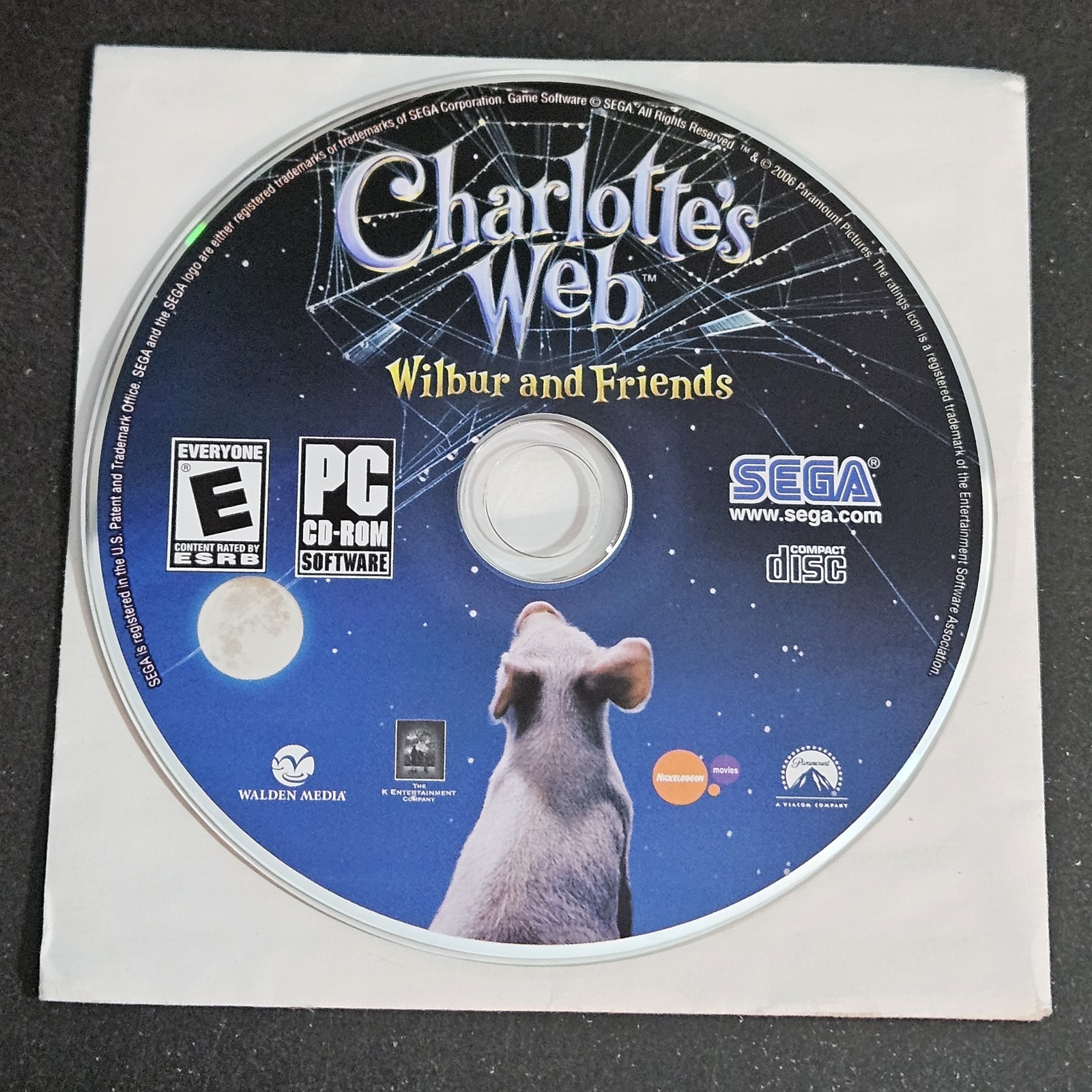 Charolette’s Web Wilbur & Friends game PC CD-ROM Disc Only