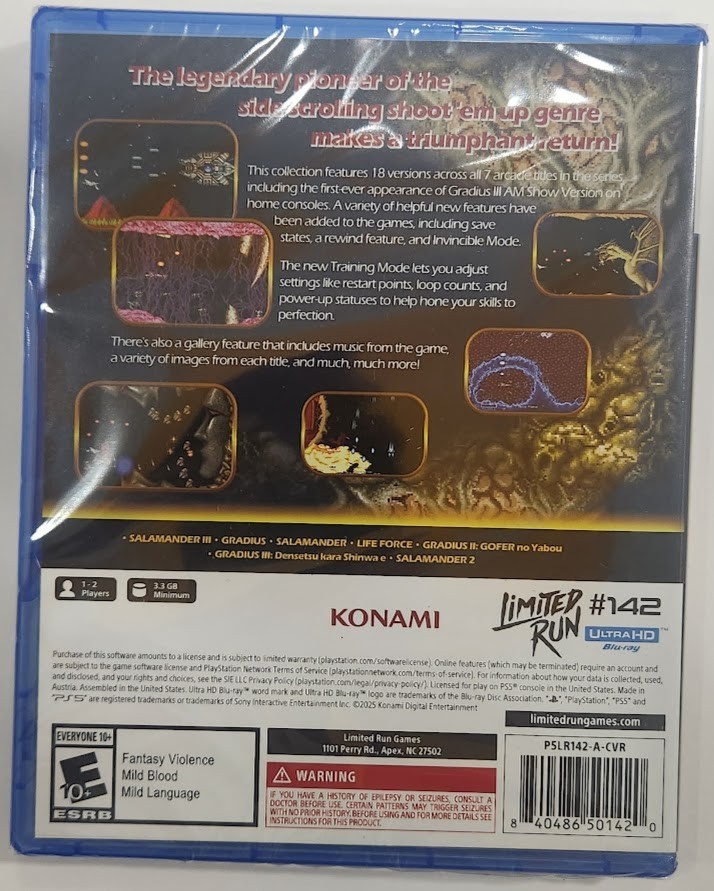 Gradius Origin Collection (GRADIUS 2) PS5 Brand New Game (2025 Shoot ‘em up)