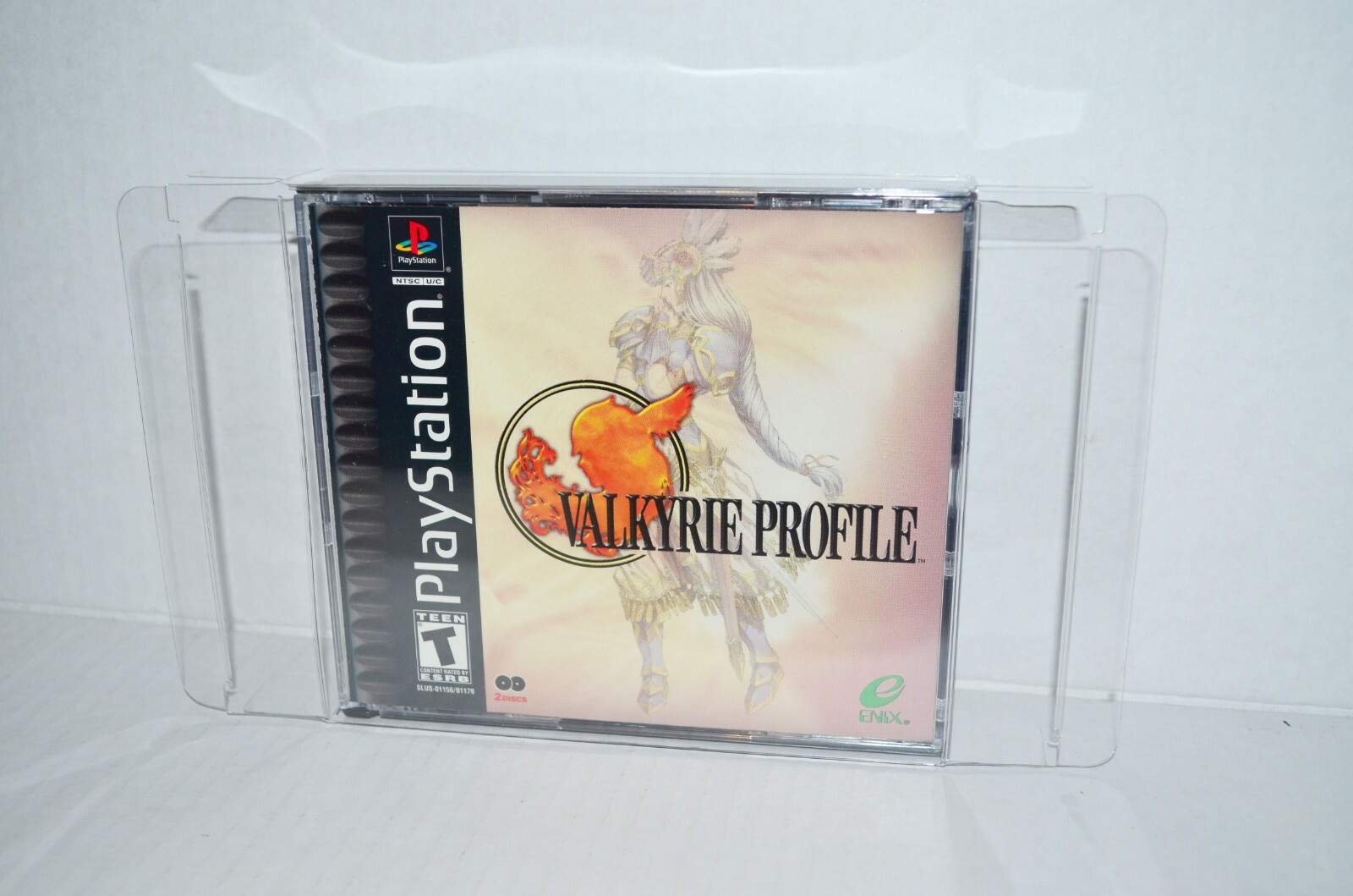 5 Double Plastic Protectors Cases Display Box Sleeves For Sony PlayStation 1 PS1