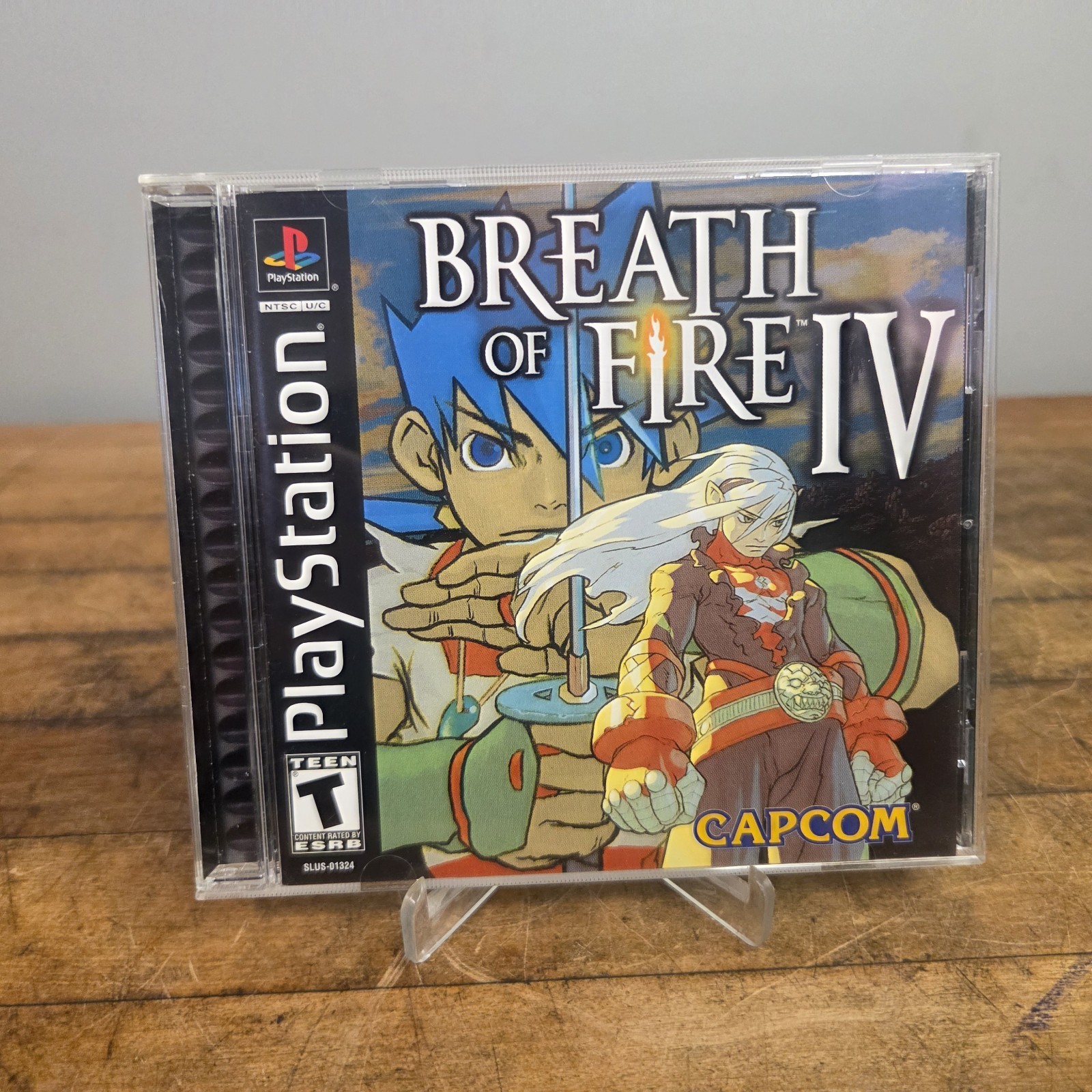 Breath of Fire IV Sony PlayStation 1, 2000 4 PS1 PSOne PSX 2 3 CIB Black Label