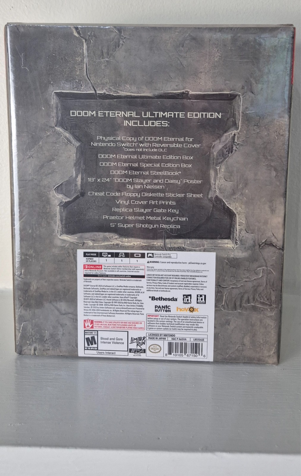 Doom Eternal Ultimate Edition Nintendo Switch Limited Run Brand New