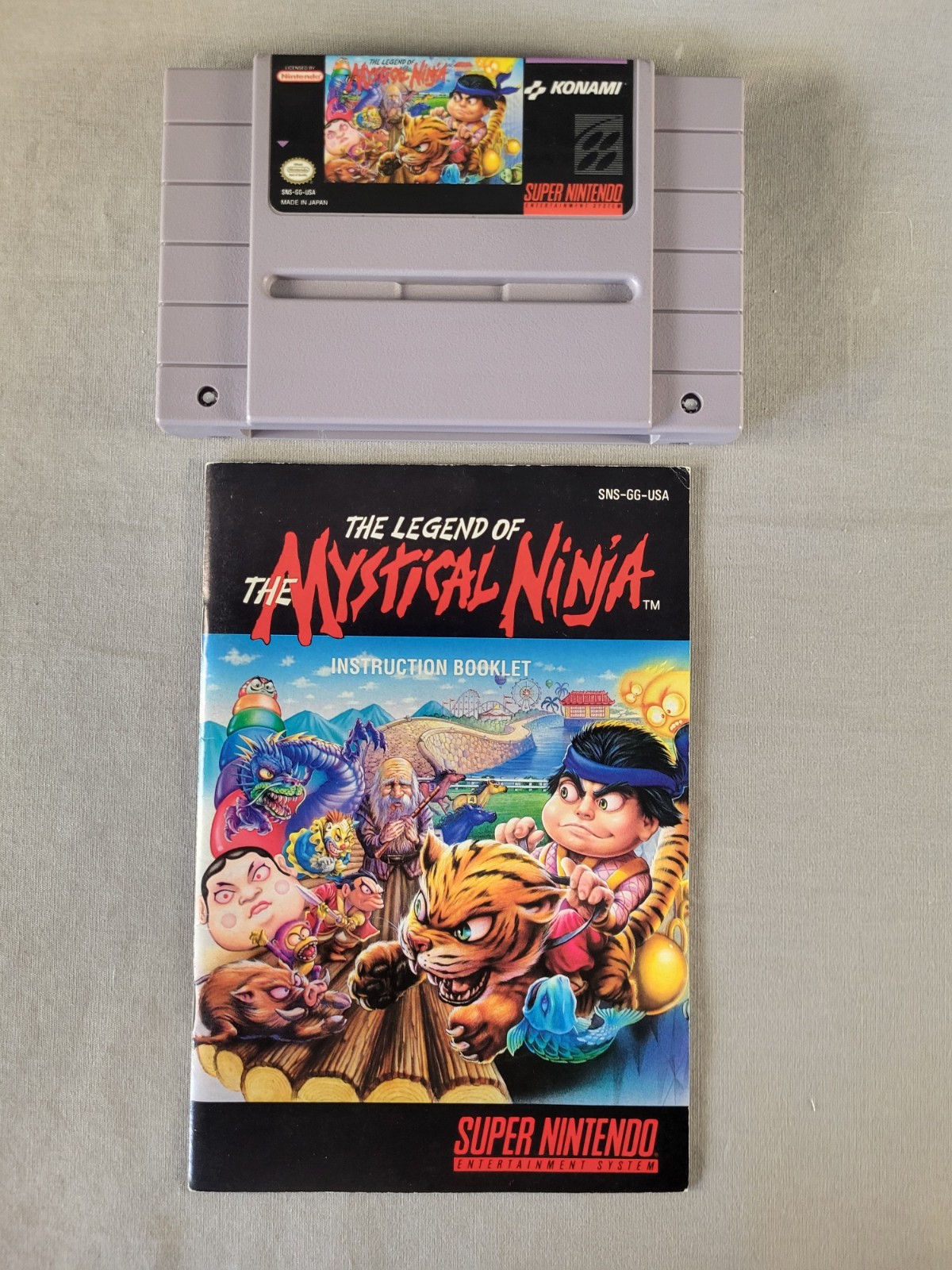 The Legend of the Mystical Ninja, SNES, Complete, Authentic! [Reg Card]