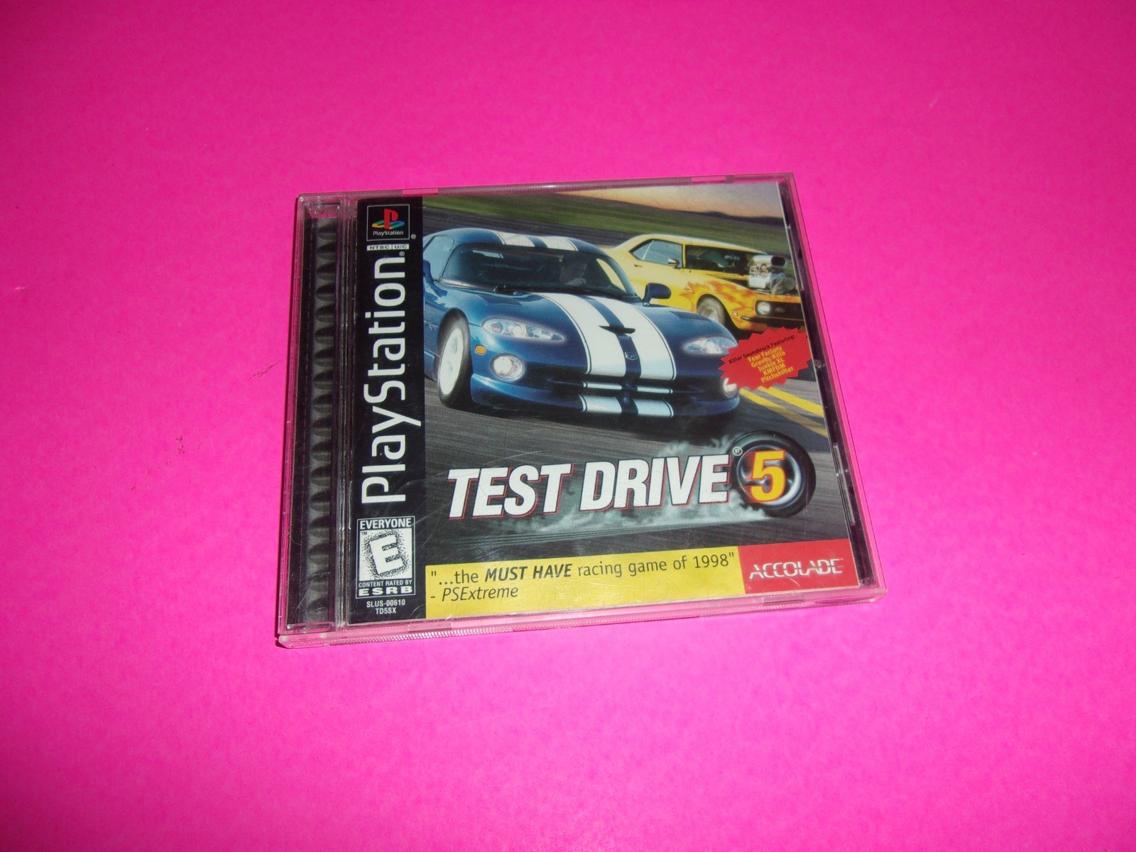 Test Drive 5 (Sony PlayStation 1, 1998) PS1 Black Label CIB Tested