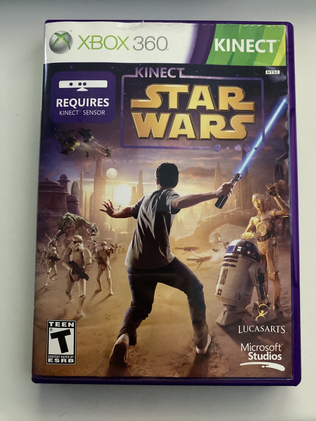 Kinect Star Wars (Microsoft Xbox 360, 2012) Pre Owned Tested Works Great
